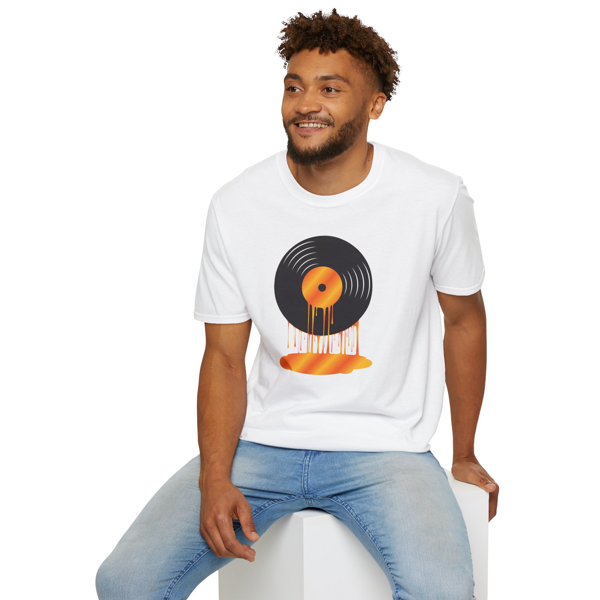 Melting Vinyl Record T-Shirt – Retro Music Tee - Image 16