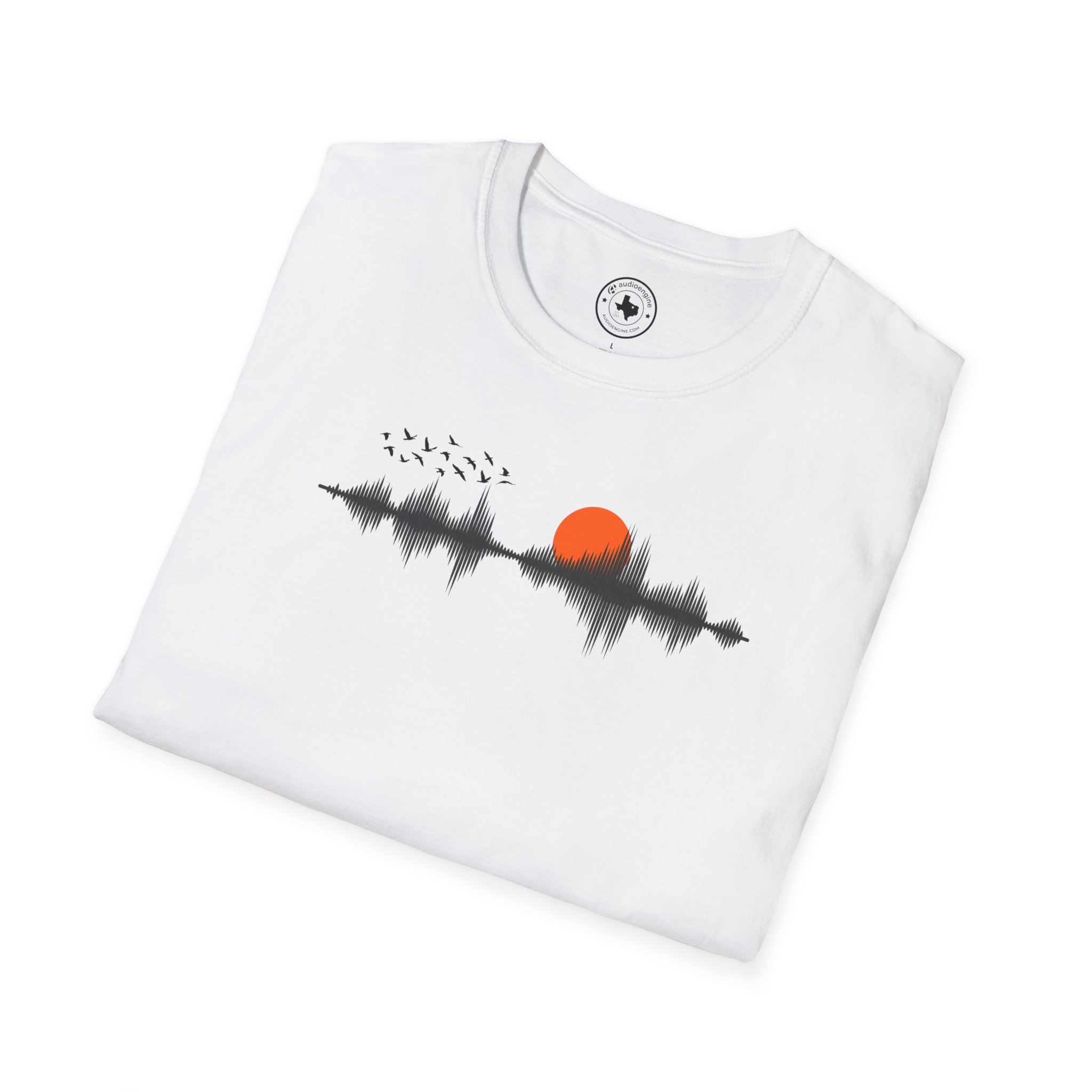 Sunset Soundwave T-Shirt — Minimal Nature Waveform Tee - Image 12