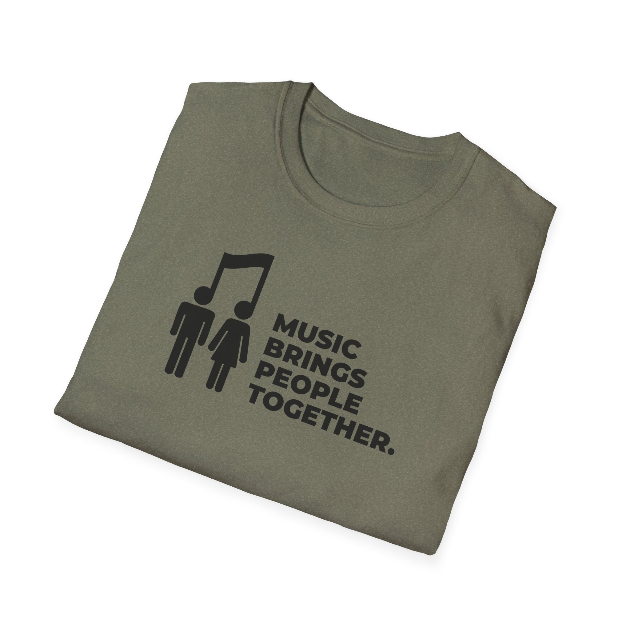 Music Brings People Together Unisex Softstyle T-Shirt - Image 24