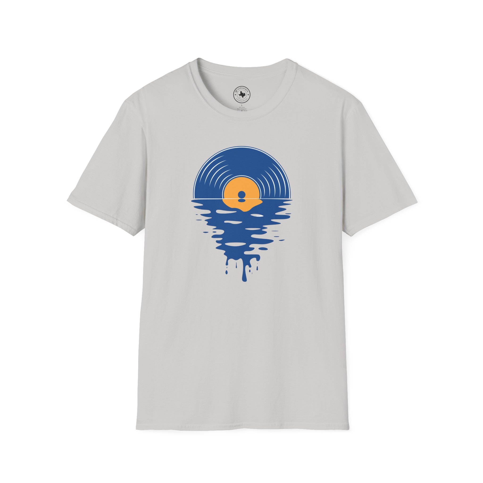 Sunset Vinyl Record T‑Shirt — Retro Music Lake Graphic Tee - Image 126