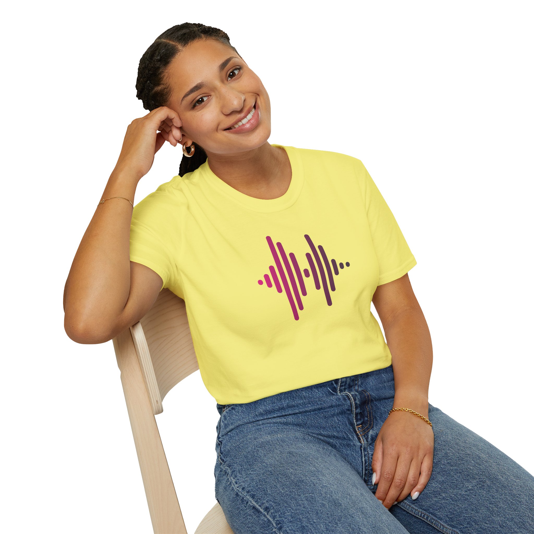 Audio Waveform Graphic Tee — Gradient Soundwave T-Shirt - Image 64