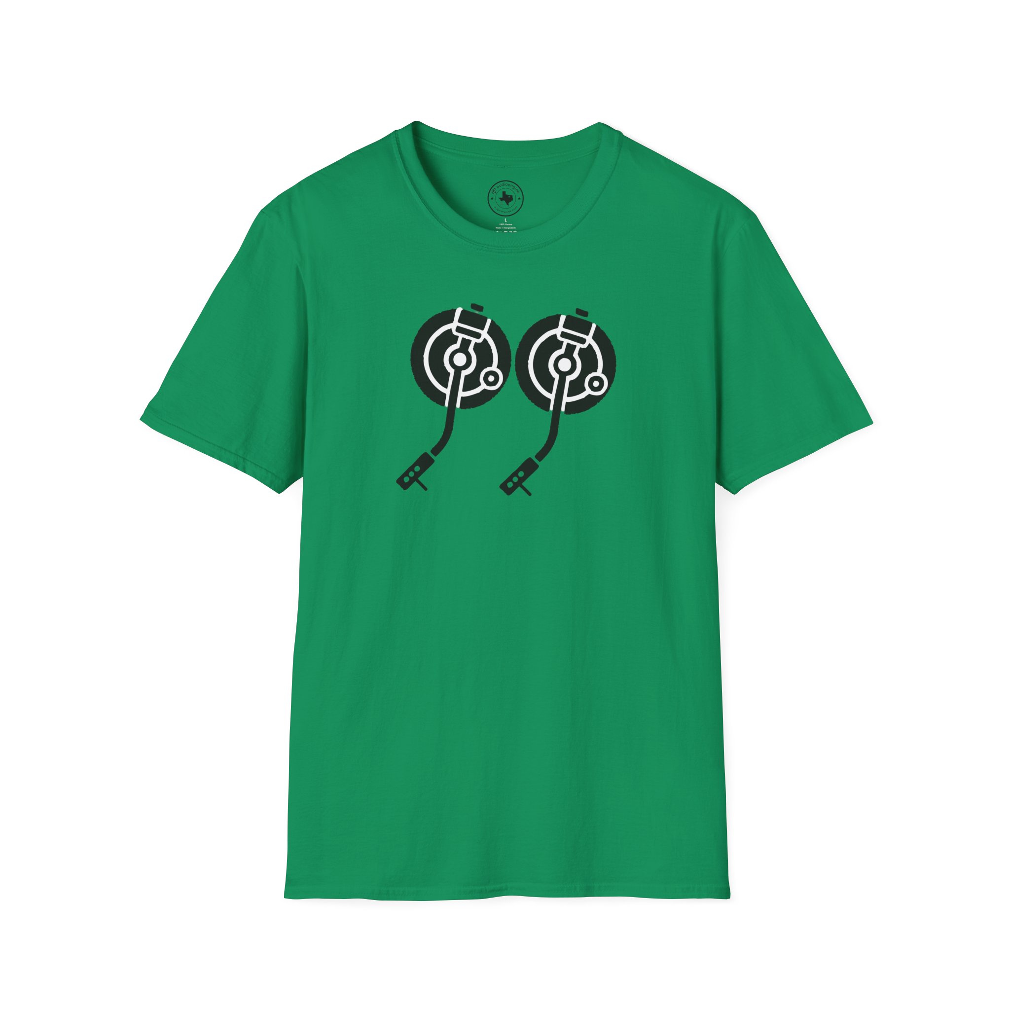 Record Player Turntable Tee — Retro DJ Vinyl Graphic T-Shirt - Image 2