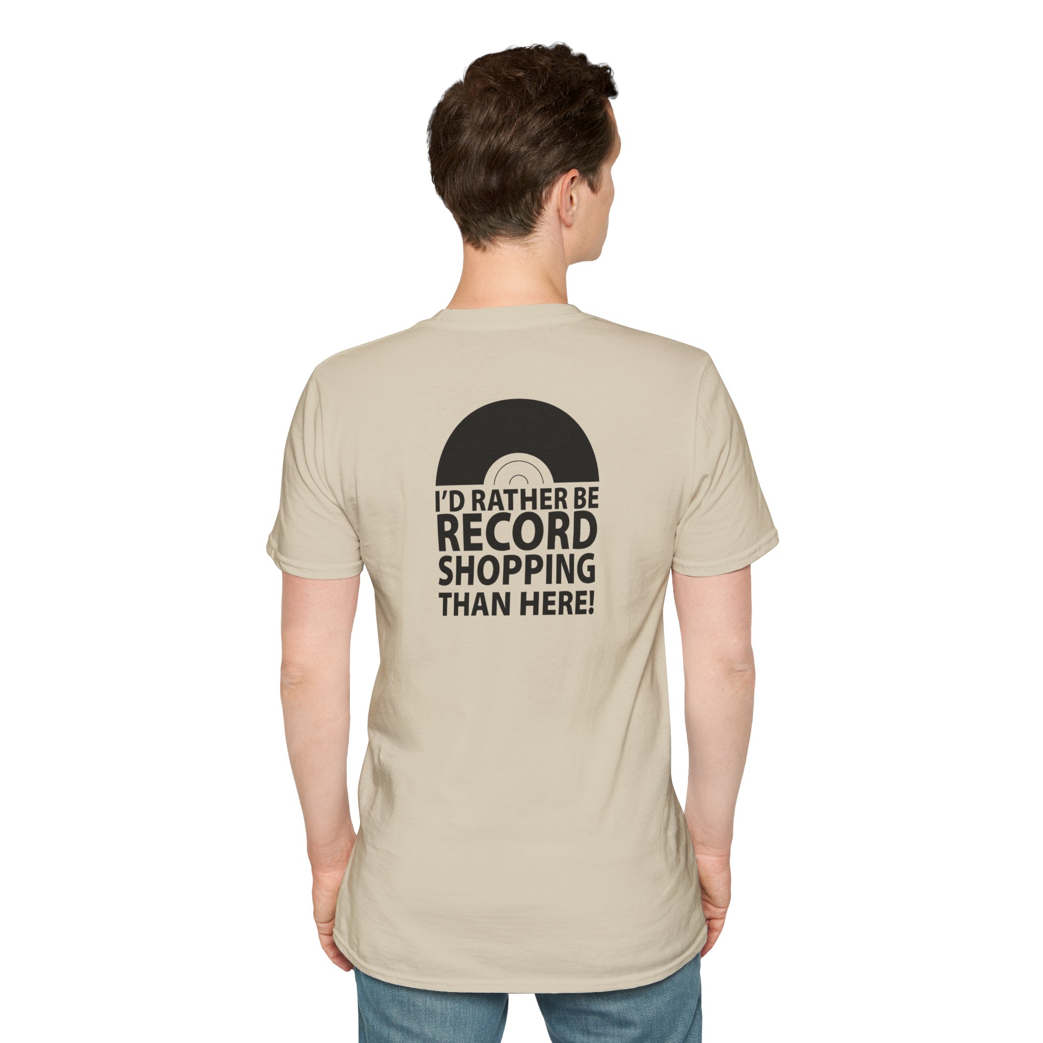Record Shopping T‑Shirt — “I’d Rather Be Record Shopping Than Here!” Vinyl Lover Tee - Image 18