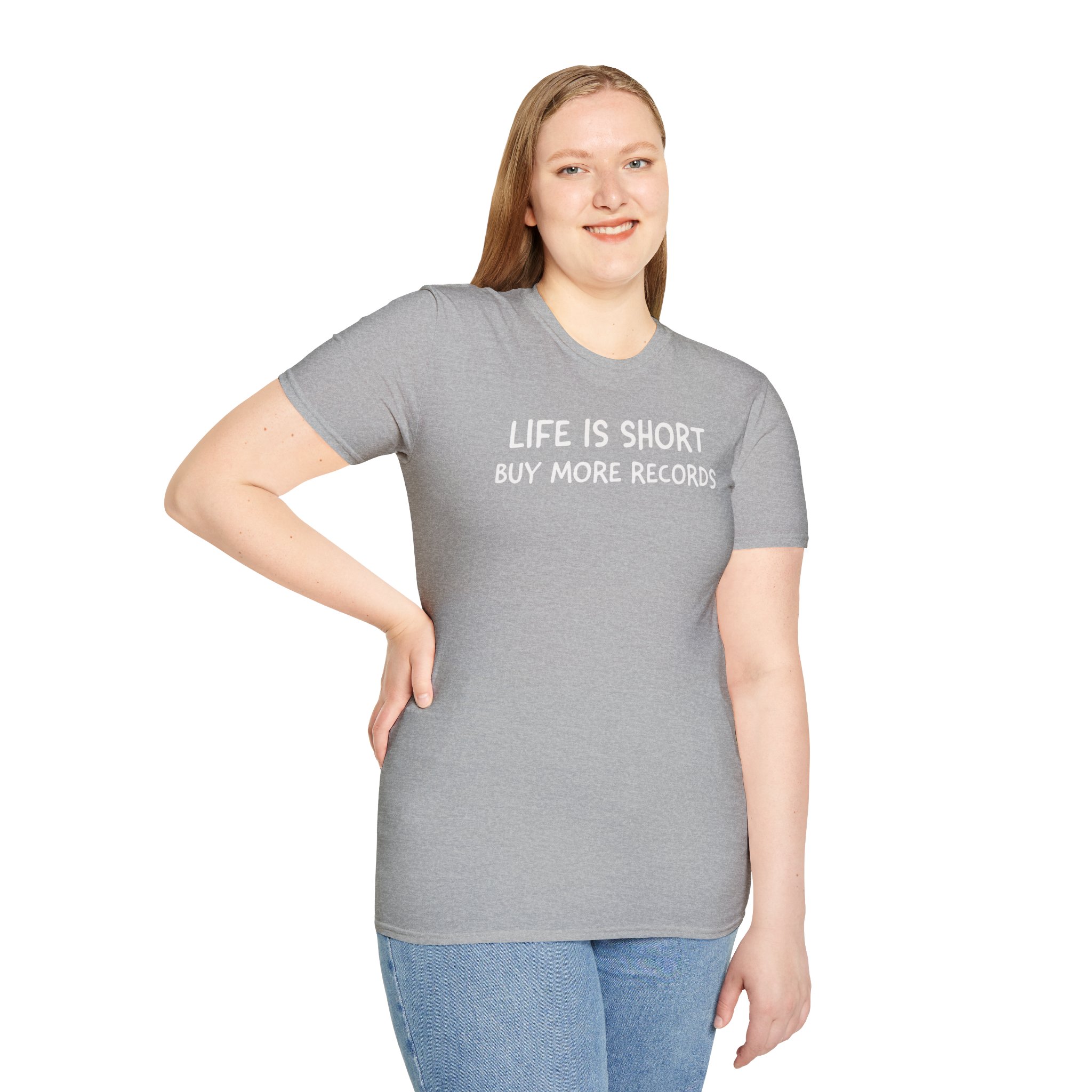 Life Is Short Buy More Records T-Shirt — Vinyl Lover Tee - Image 21
