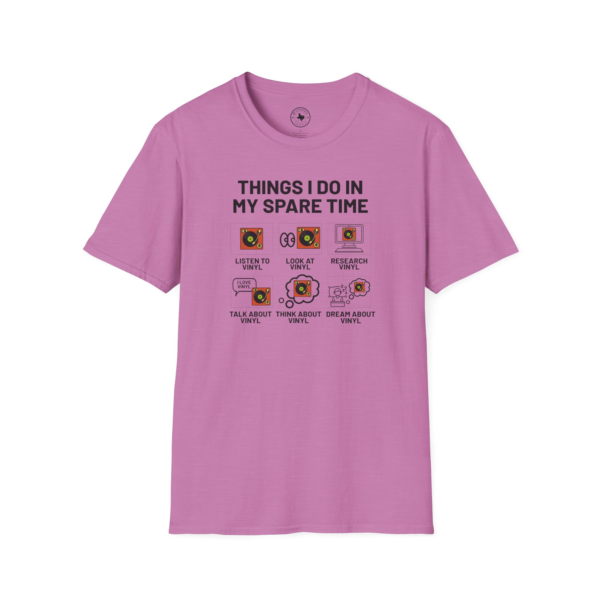 Things I Do In My Spare Time T-Shirt — Funny Hobbies Graphic Tee - Image 100