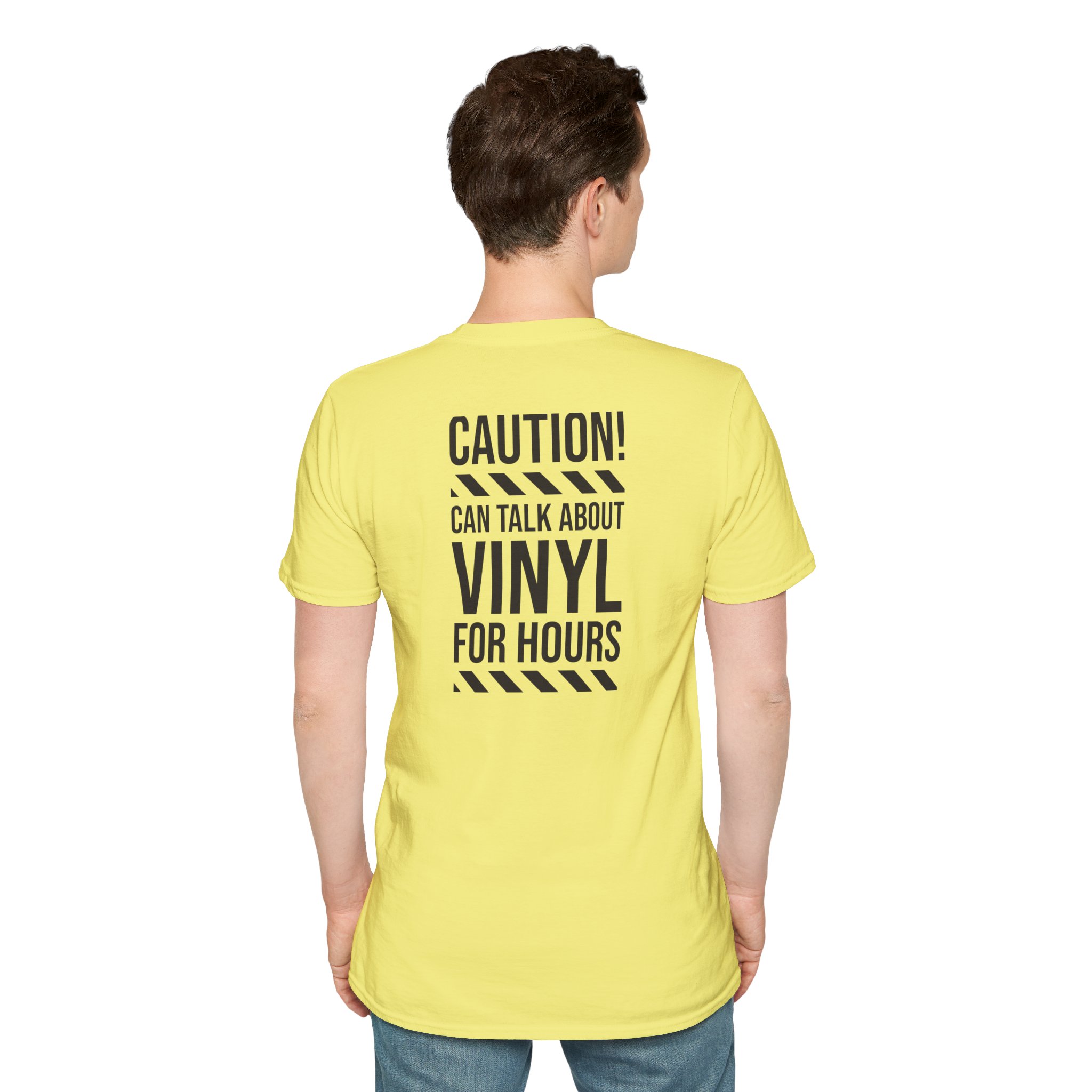 Vinyl Lover T-Shirt — "Caution! Can Talk About Vinyl For Hours" Graphic Tee - Image 42