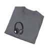 Music Lover Unisex Softstyle T-Shirt with Headphones Design - Thumbnail Image 32