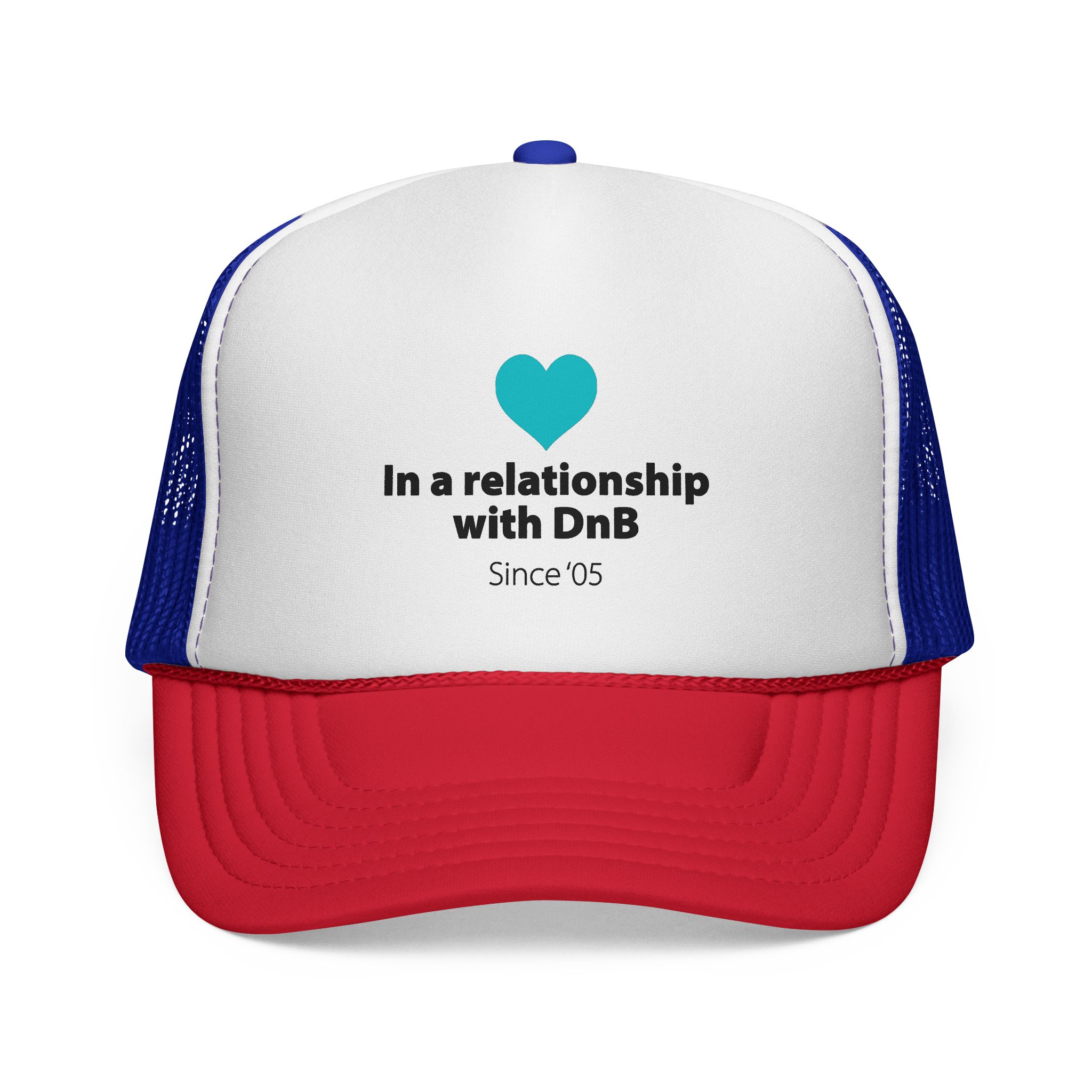 Trucker Cap – "In a Relationship with DnB Since '05" Retro Drum & Bass Hat - Image 1