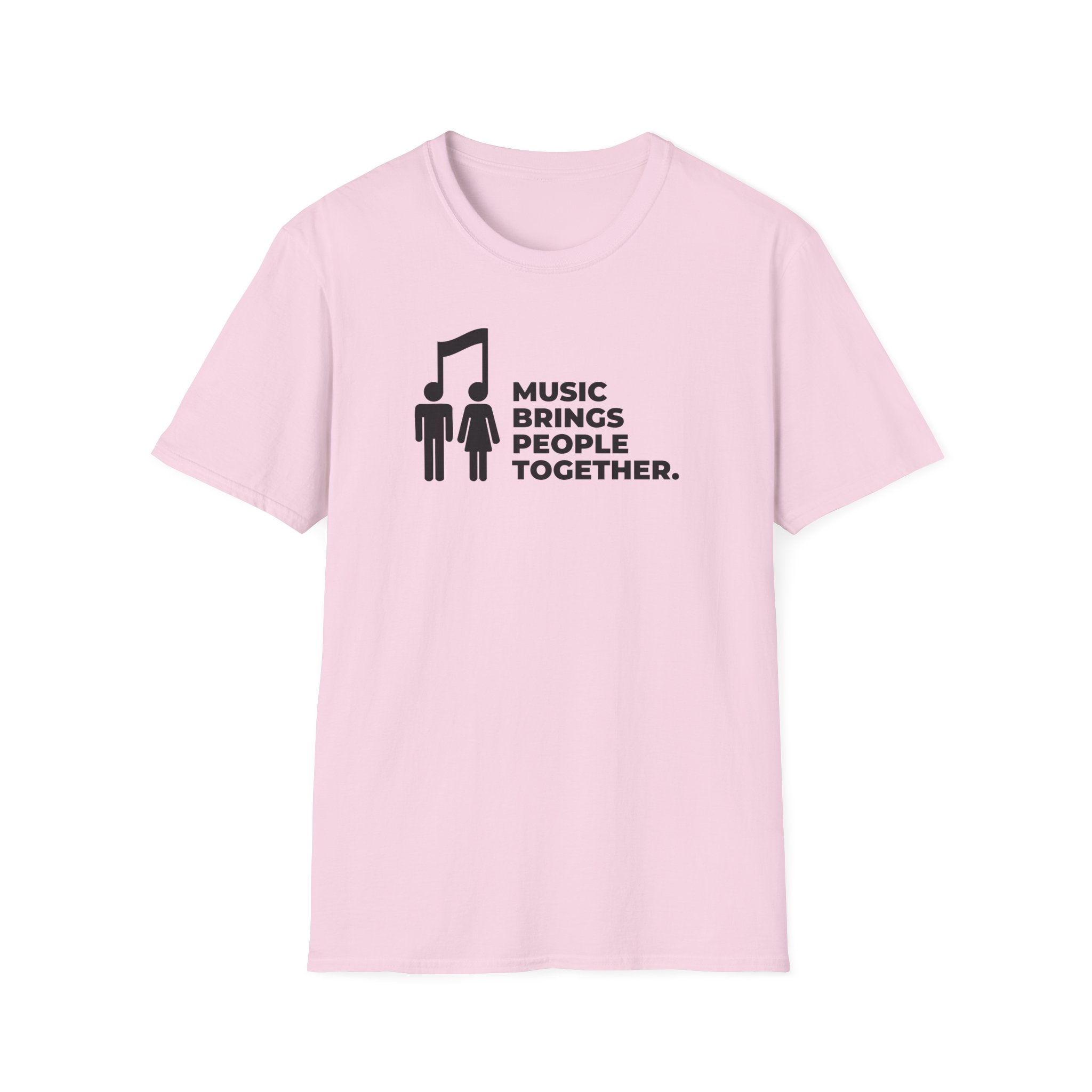 Music Brings People Together Unisex Softstyle T-Shirt - Image 49