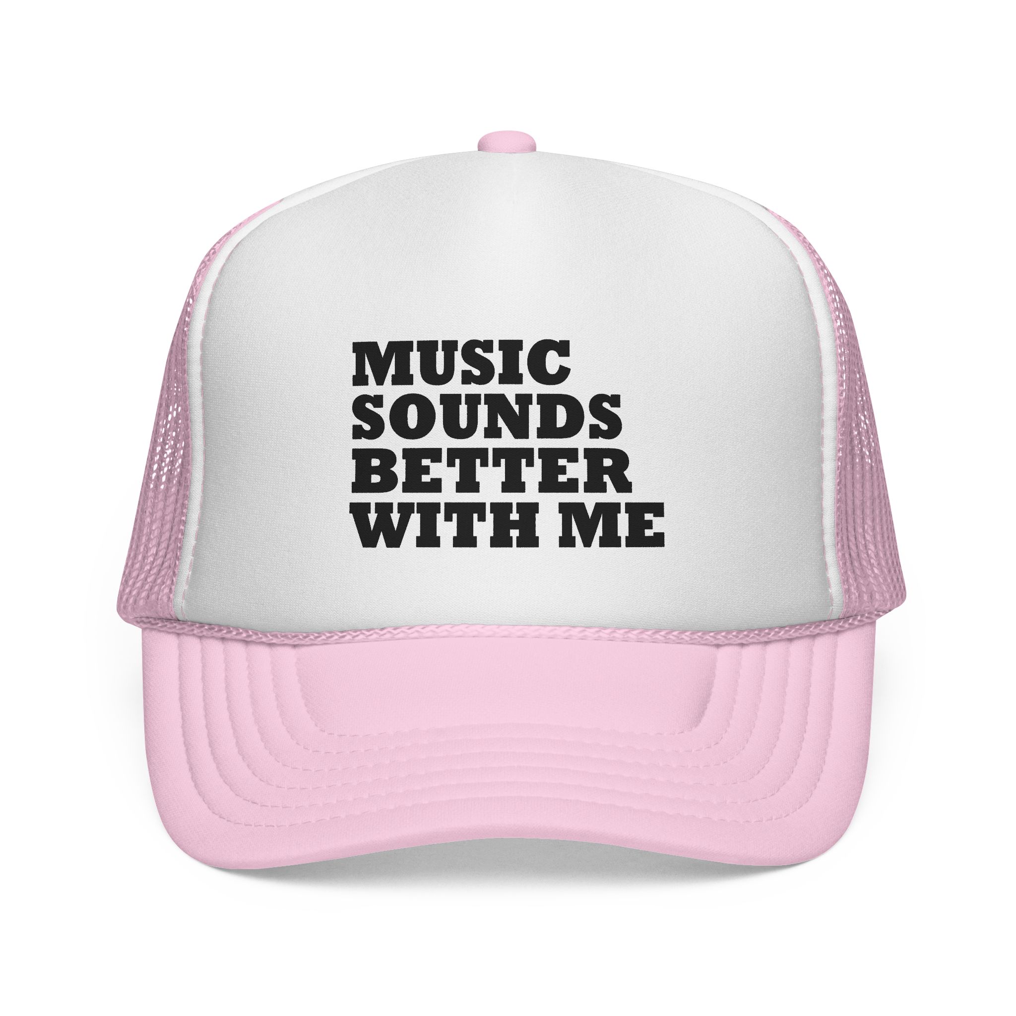 Music Vibe Trucker Cap - "Music Sounds Better With Me" - Image 1