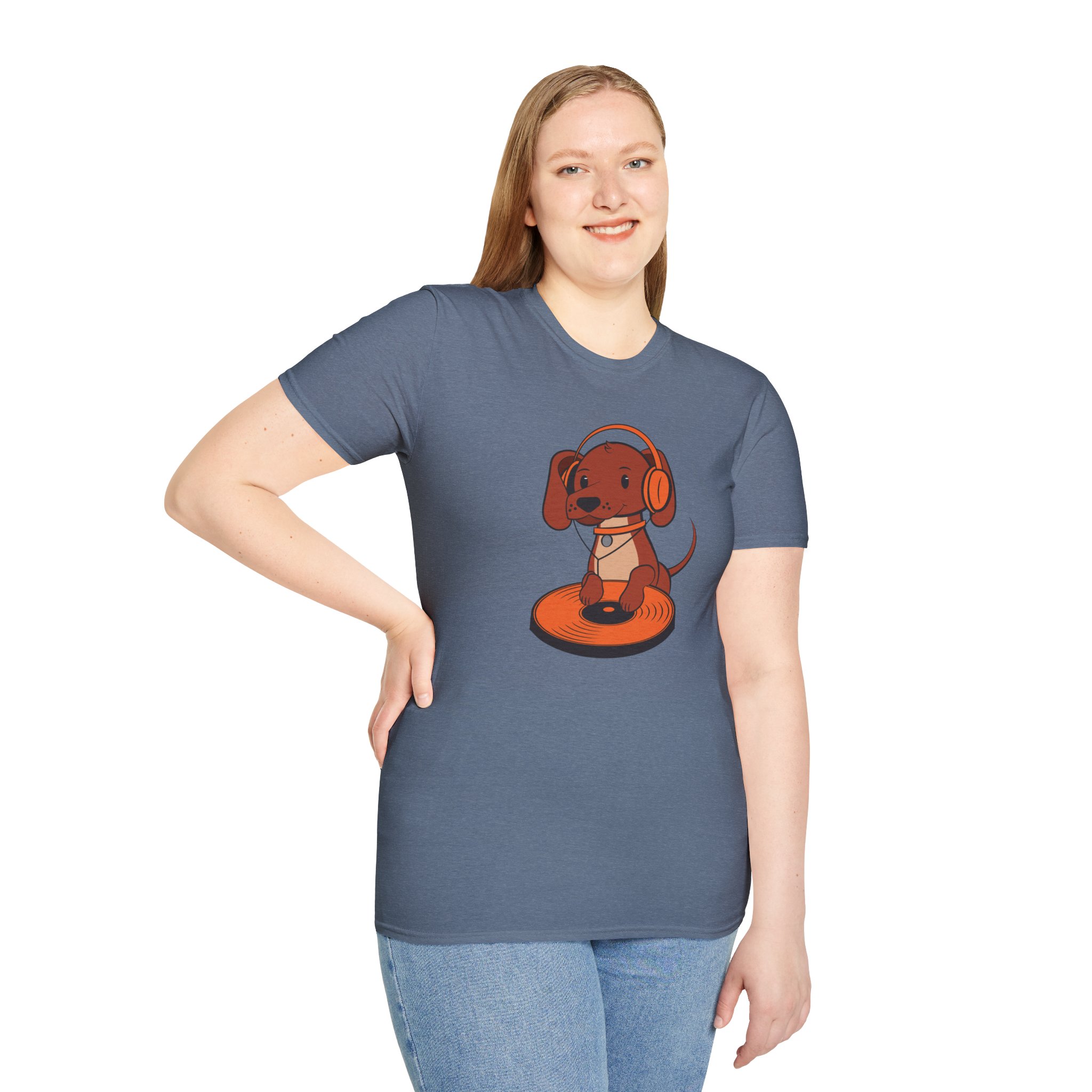 DJ Dachshund Tee — Cute Dog with Headphones Graphic T-Shirt - Image 95