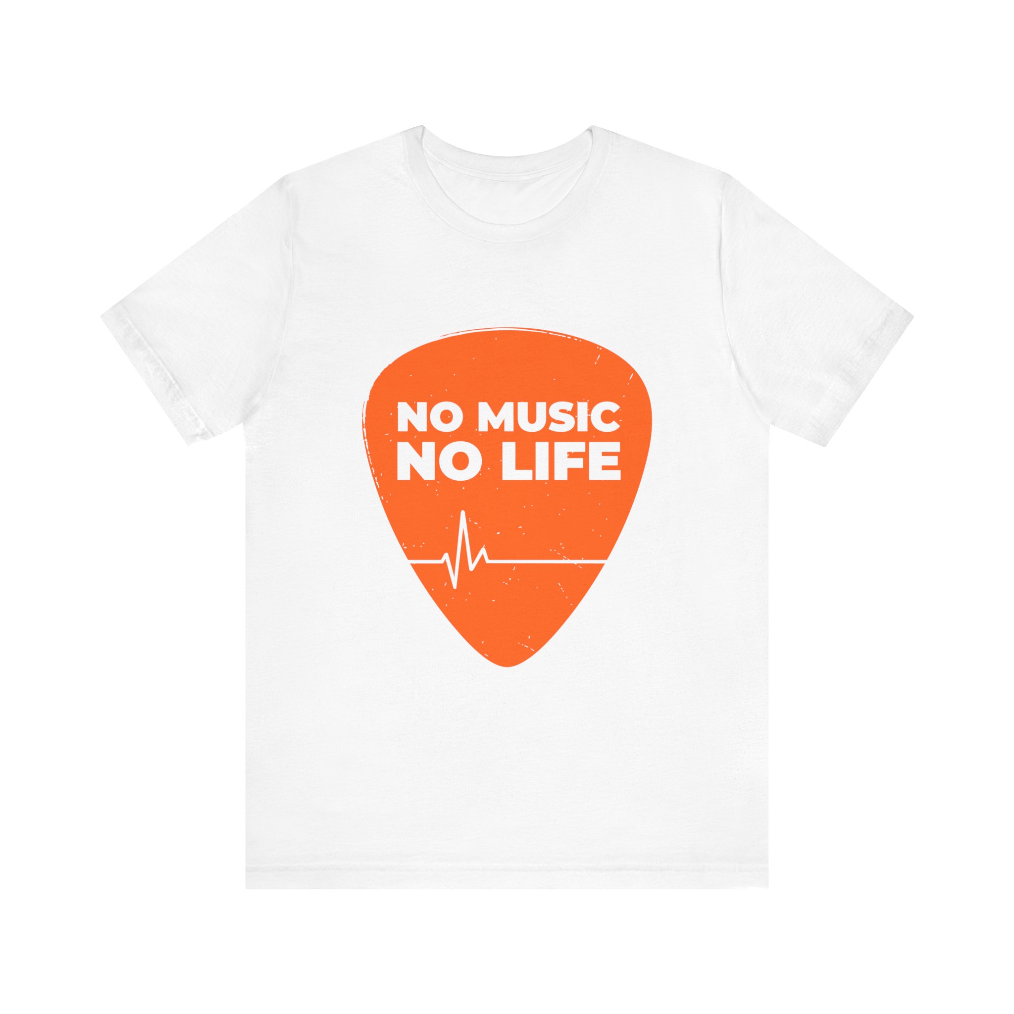 Music Lover's Short Sleeve Tee, "No Music No Life" Shirt, Gift for Musicians, Concert T-Shirt, Casual Music Apparel - Image 5