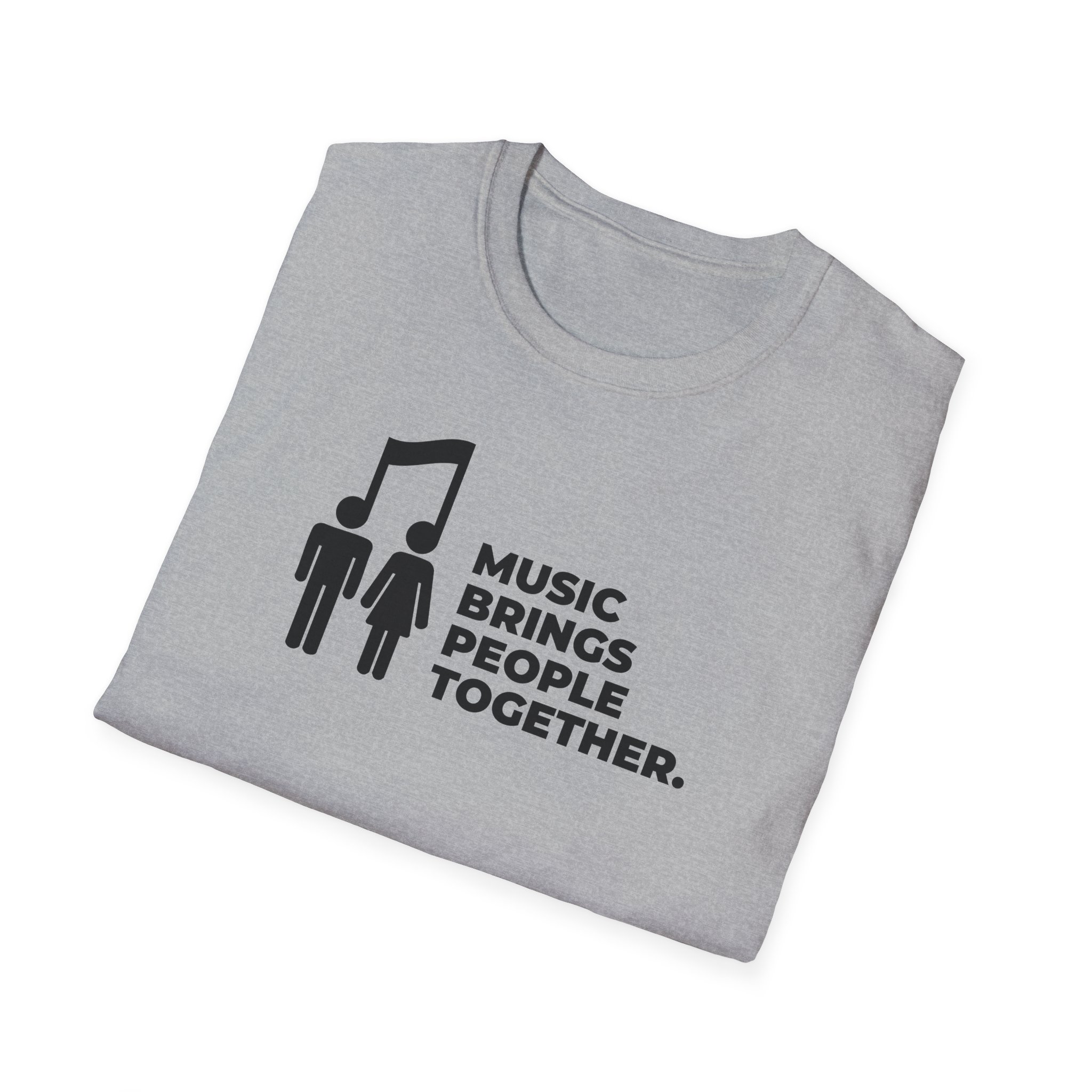Music Brings People Together Unisex Softstyle T-Shirt - Image 16
