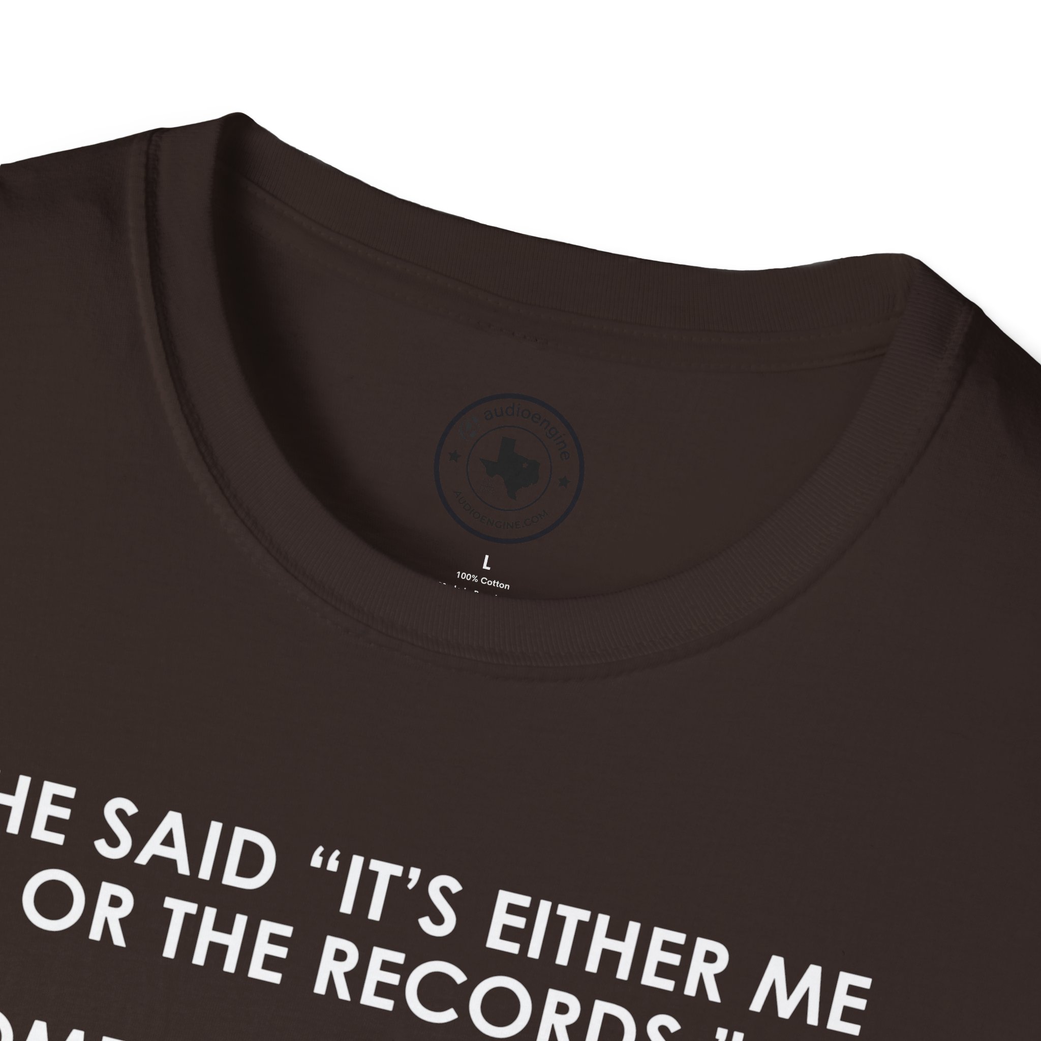 T-Shirt — “She Said ‘It’s Either Me or the Records.’ Sometimes I Miss Her.” Funny Music Lover Tee - Image 3