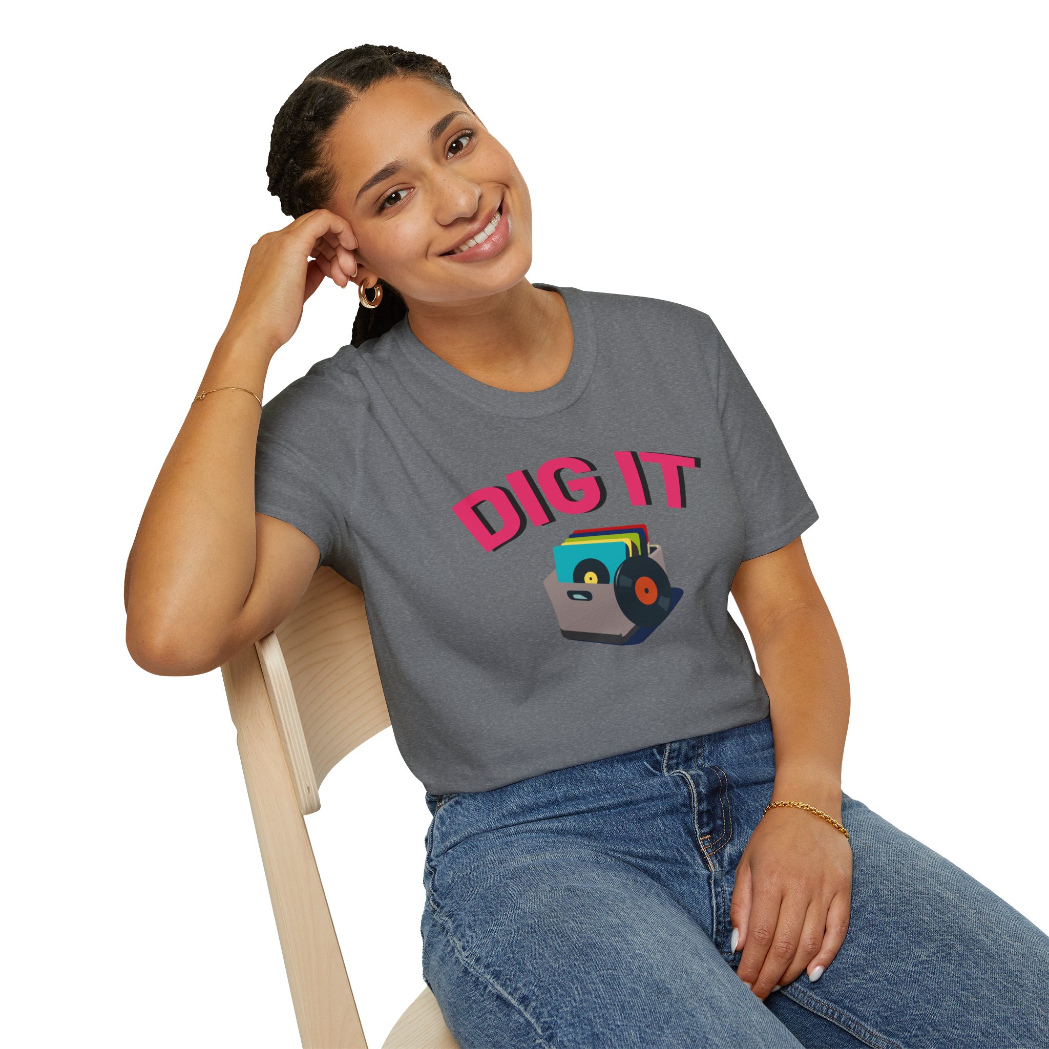 Dig It T-Shirt — Retro Excavator Graphic Tee - Image 81
