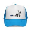 Gym Lover Trucker Cap with Workout Design - Thumbnail Image 1