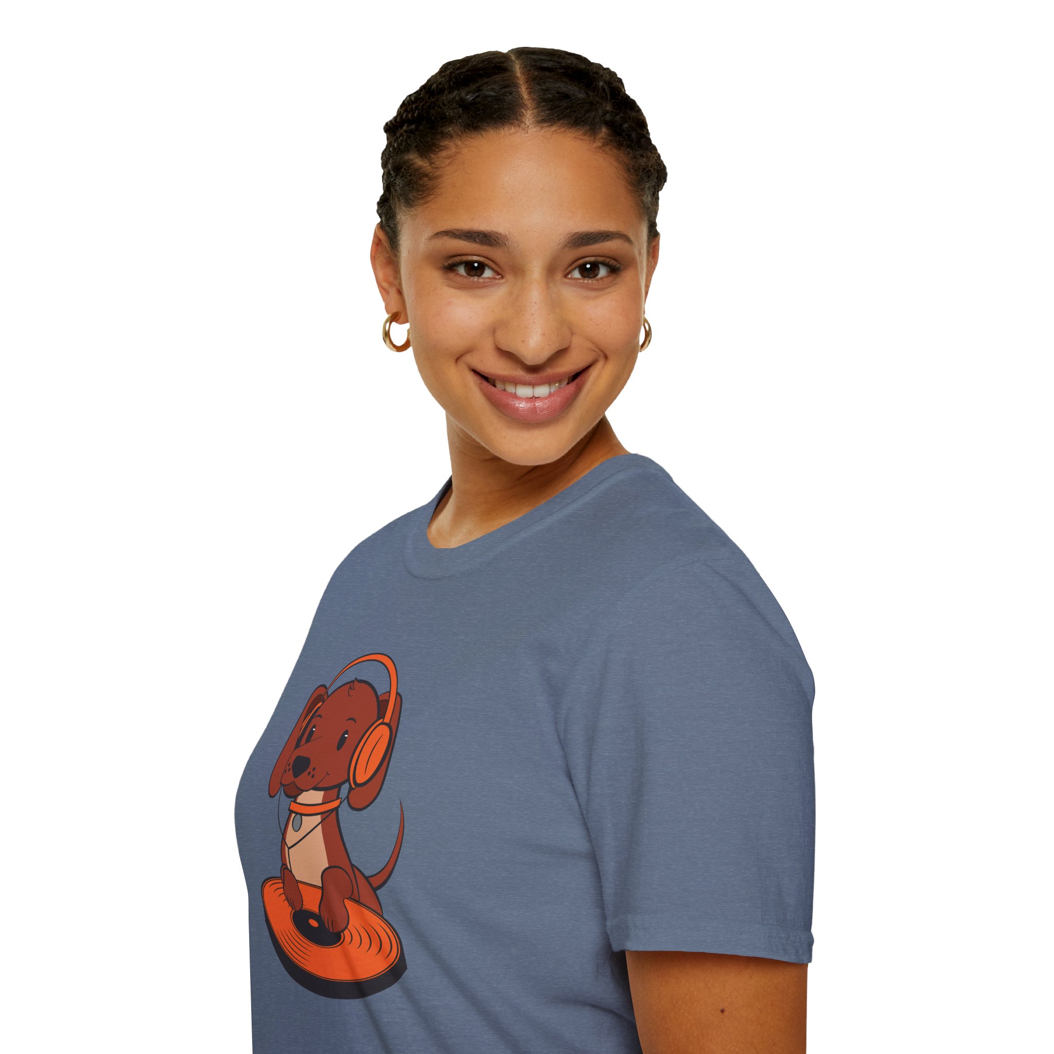 DJ Dachshund Tee — Cute Dog with Headphones Graphic T-Shirt - Image 97