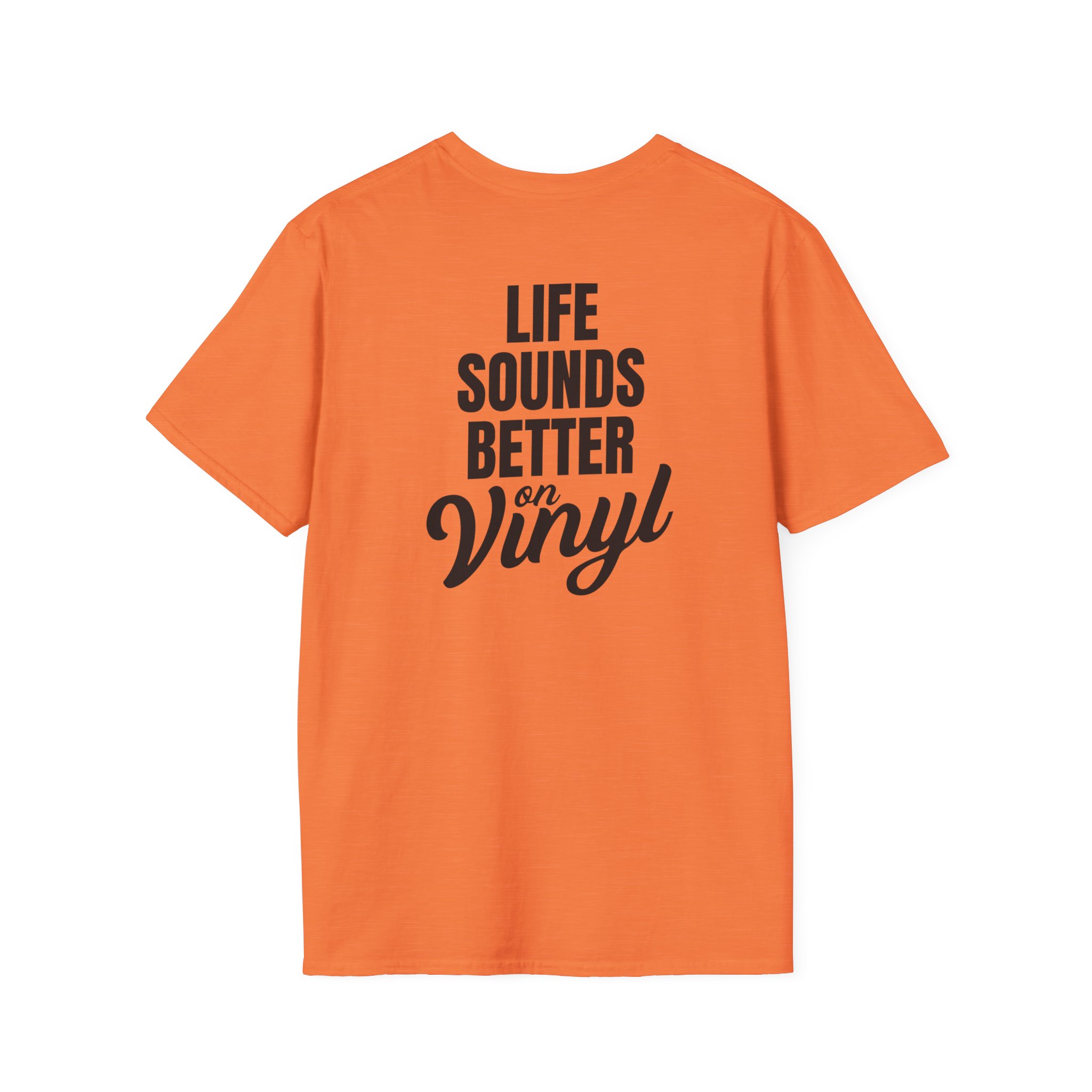 Vinyl Lover Unisex Softstyle T-Shirt - Life Sounds Better on Vinyl - Image 12