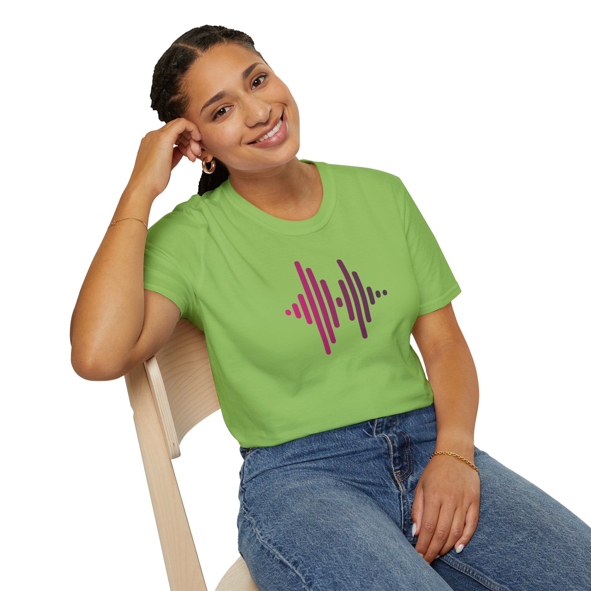 Audio Waveform Graphic Tee — Gradient Soundwave T-Shirt - Image 88