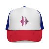 Soundwave Trucker Cap — Pink Gradient Audio Logo Mesh Hat - Thumbnail Image 1