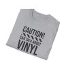 Vinyl Lover T-Shirt — "Caution! Can Talk About Vinyl For Hours" Music Tee - Thumbnail Image 22