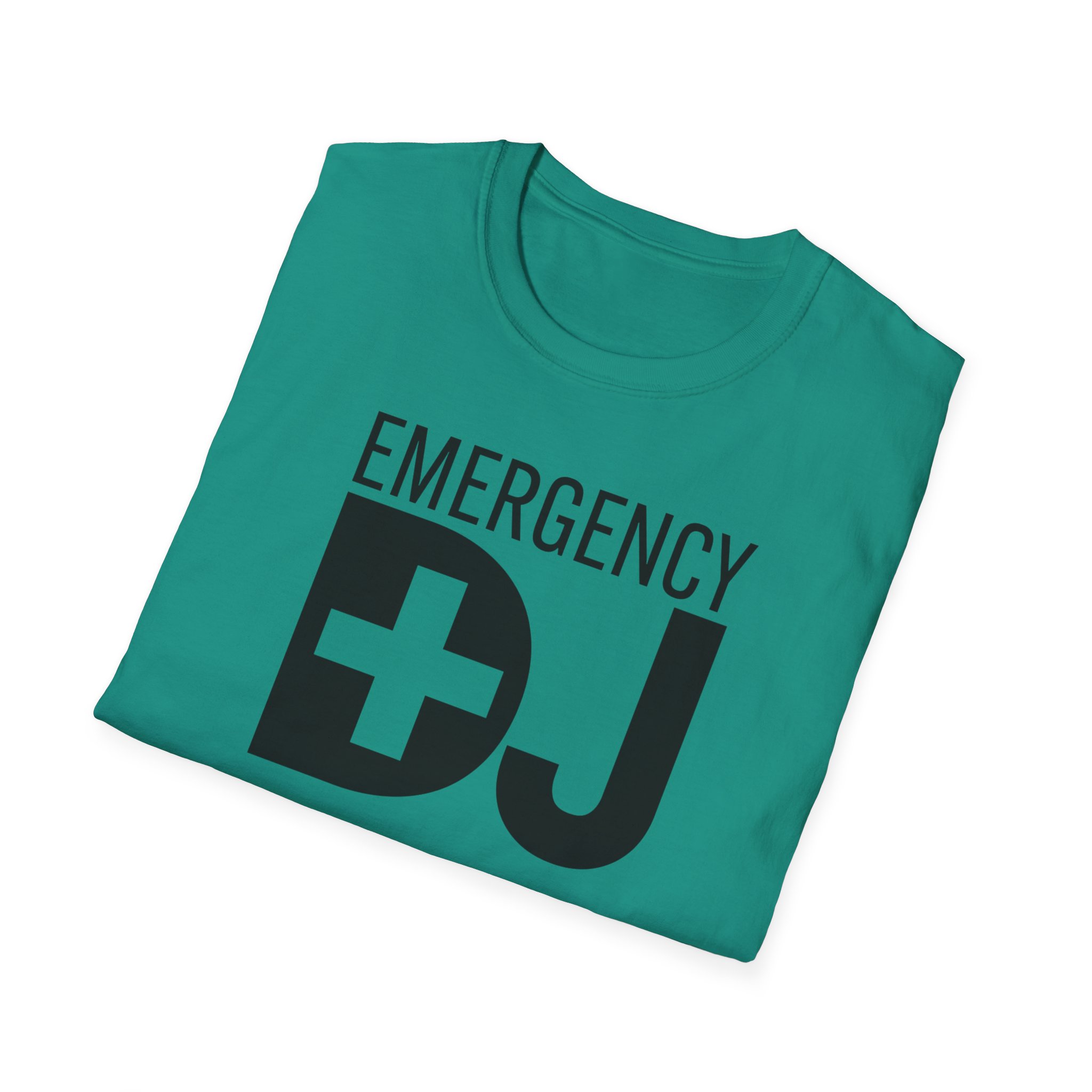 Emergency DJ Unisex Softstyle T-Shirt - Perfect for Music Lovers and Events - Image 48
