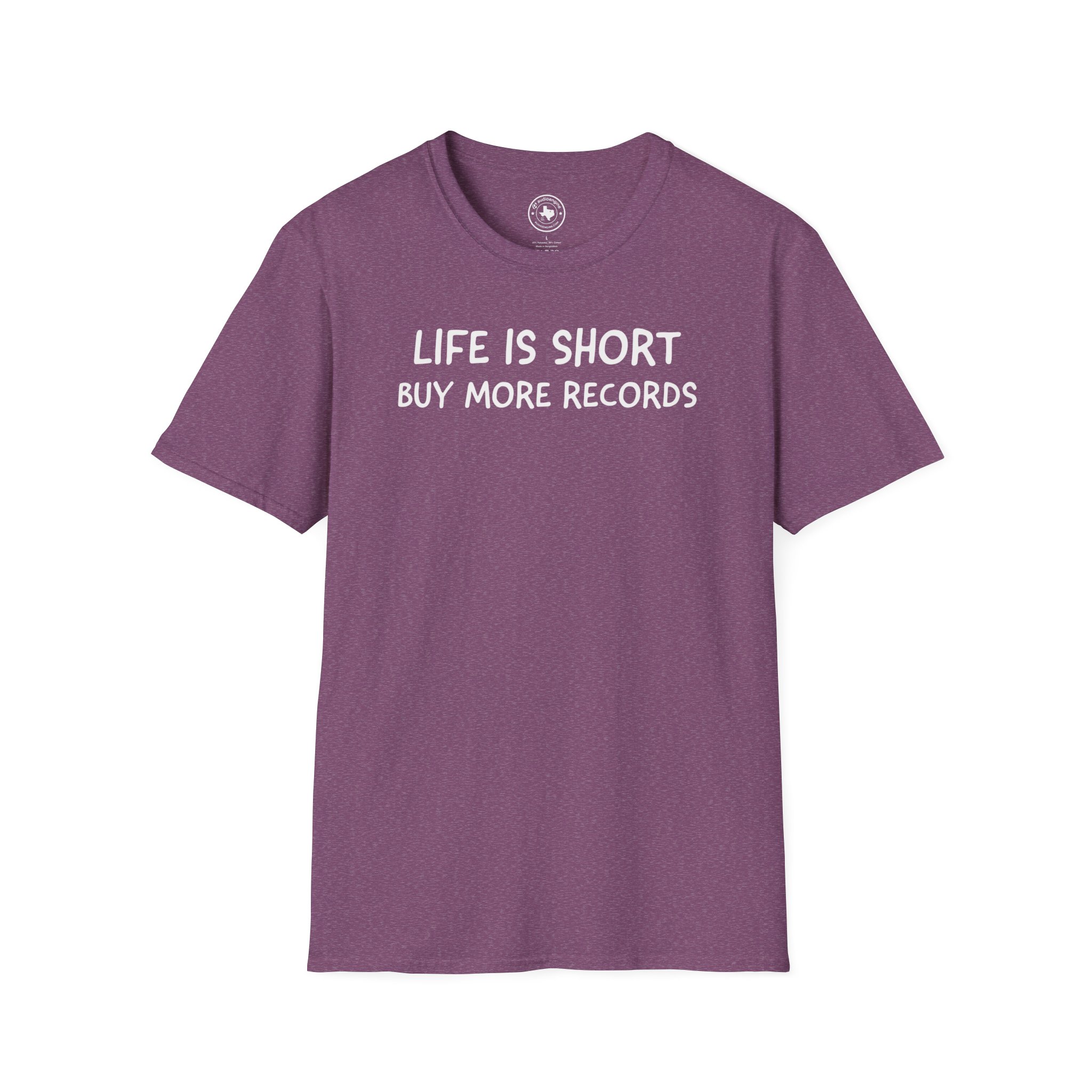 Life Is Short Buy More Records T-Shirt — Vinyl Lover Tee - Image 81