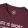 Life Is Short Buy More Records T-Shirt — Vinyl Lover Tee - Thumbnail Image 27
