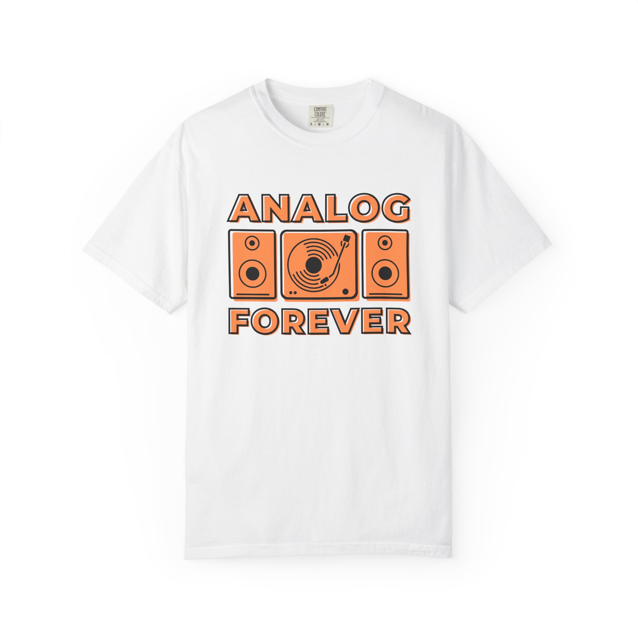 Analog Forever T-Shirt, Unisex Vintage Tee, Music Lover Gift, Retro Style Shirt, Cool DJ Apparel, Casual Streetwear - Image 1