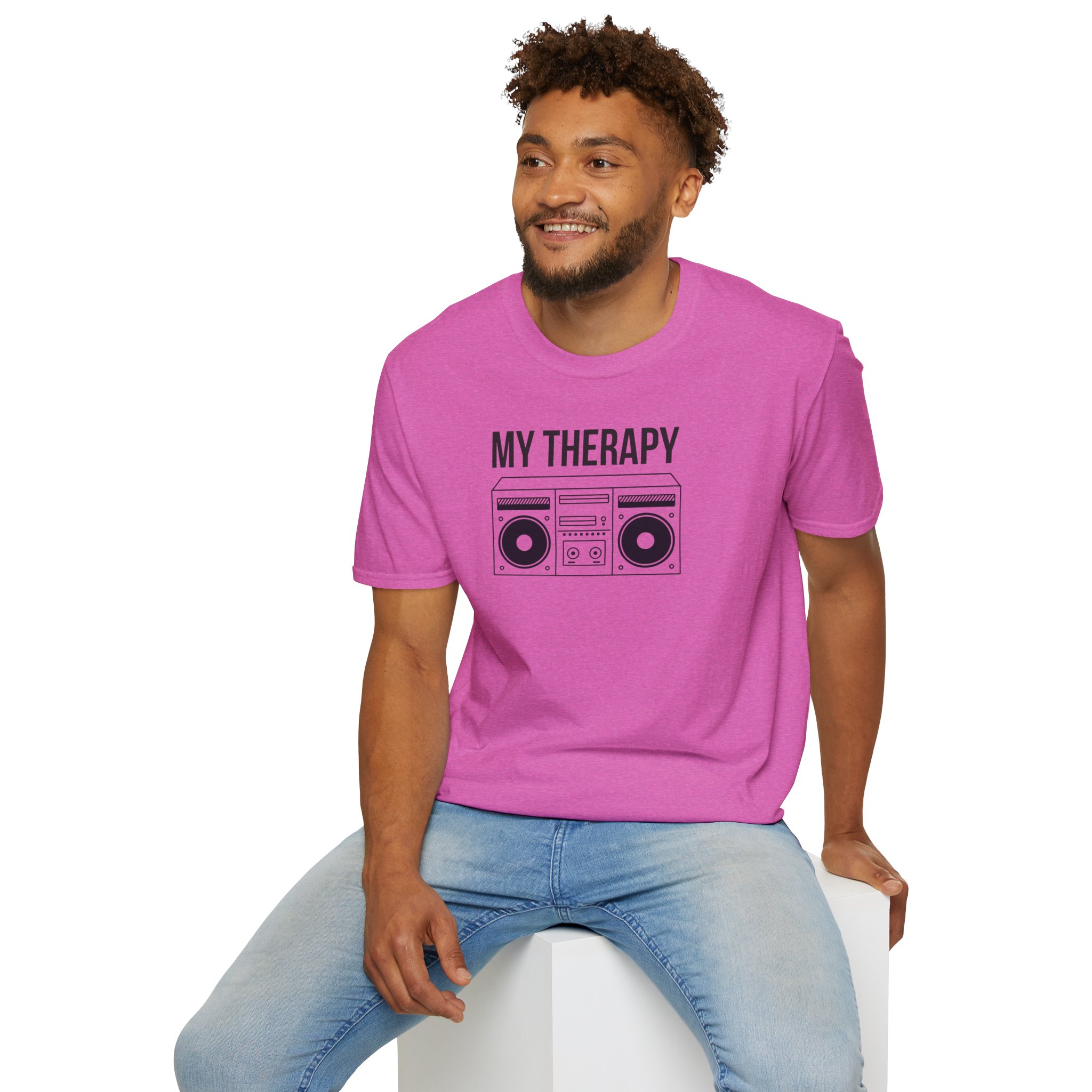 T‑Shirt — "My Therapy" Boombox Graphic Tee - Image 91