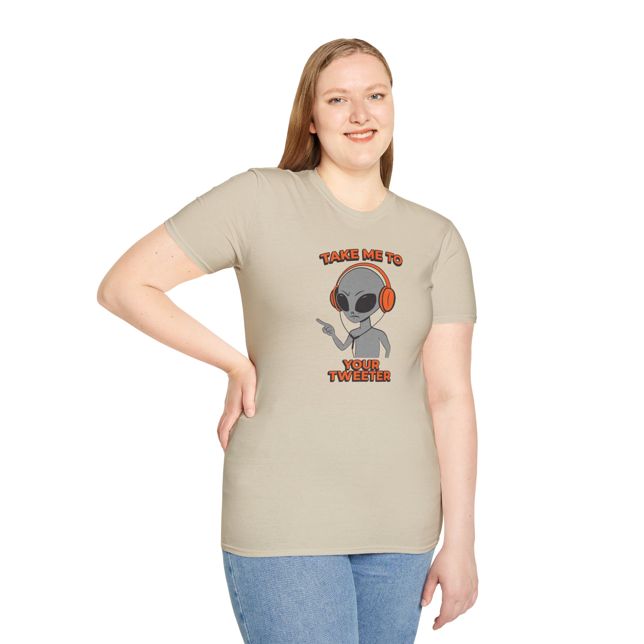 Alien DJ T-Shirt — "Take Me To Your Tweeter" Graphic Tee - Image 24