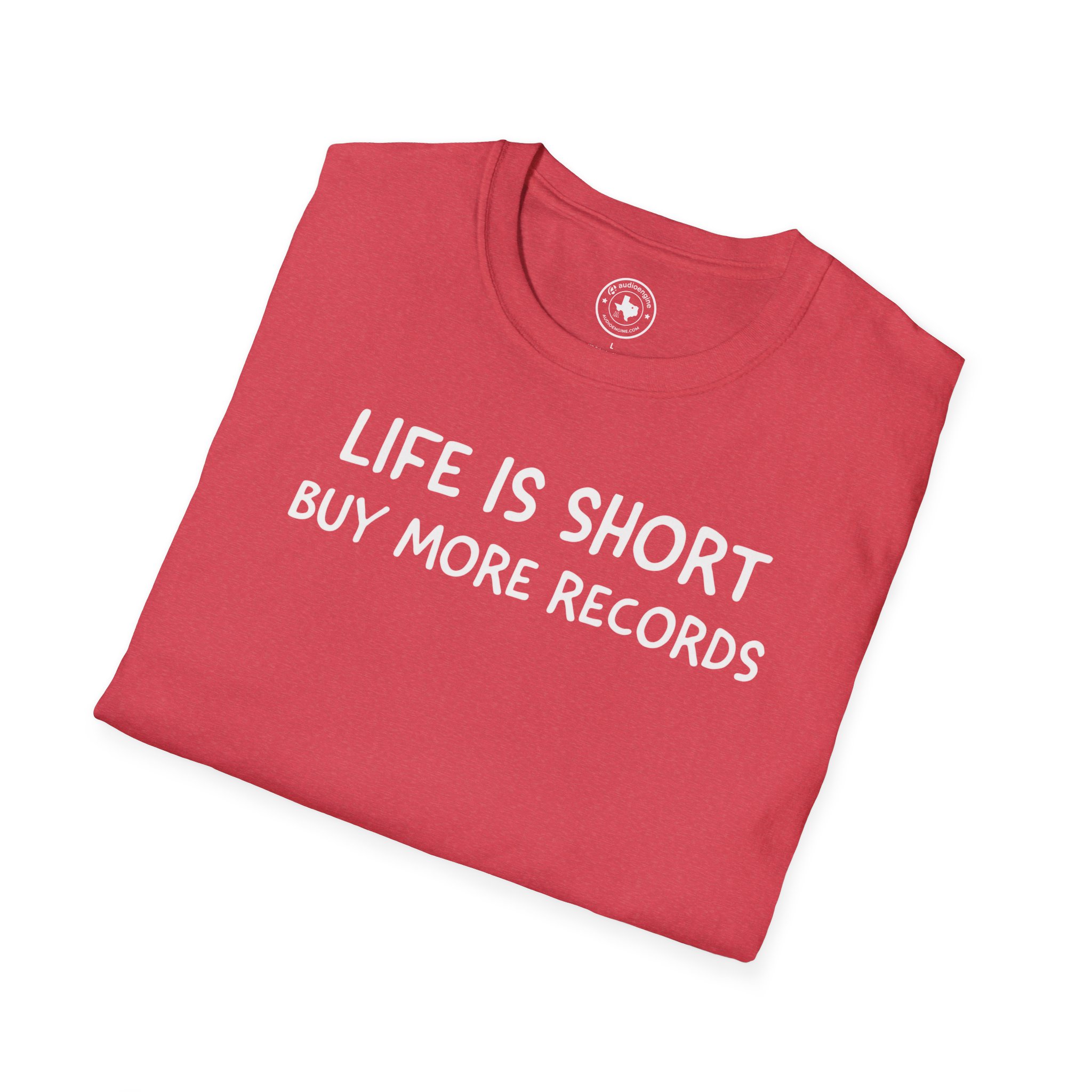 Life Is Short Buy More Records T-Shirt — Vinyl Lover Tee - Image 92
