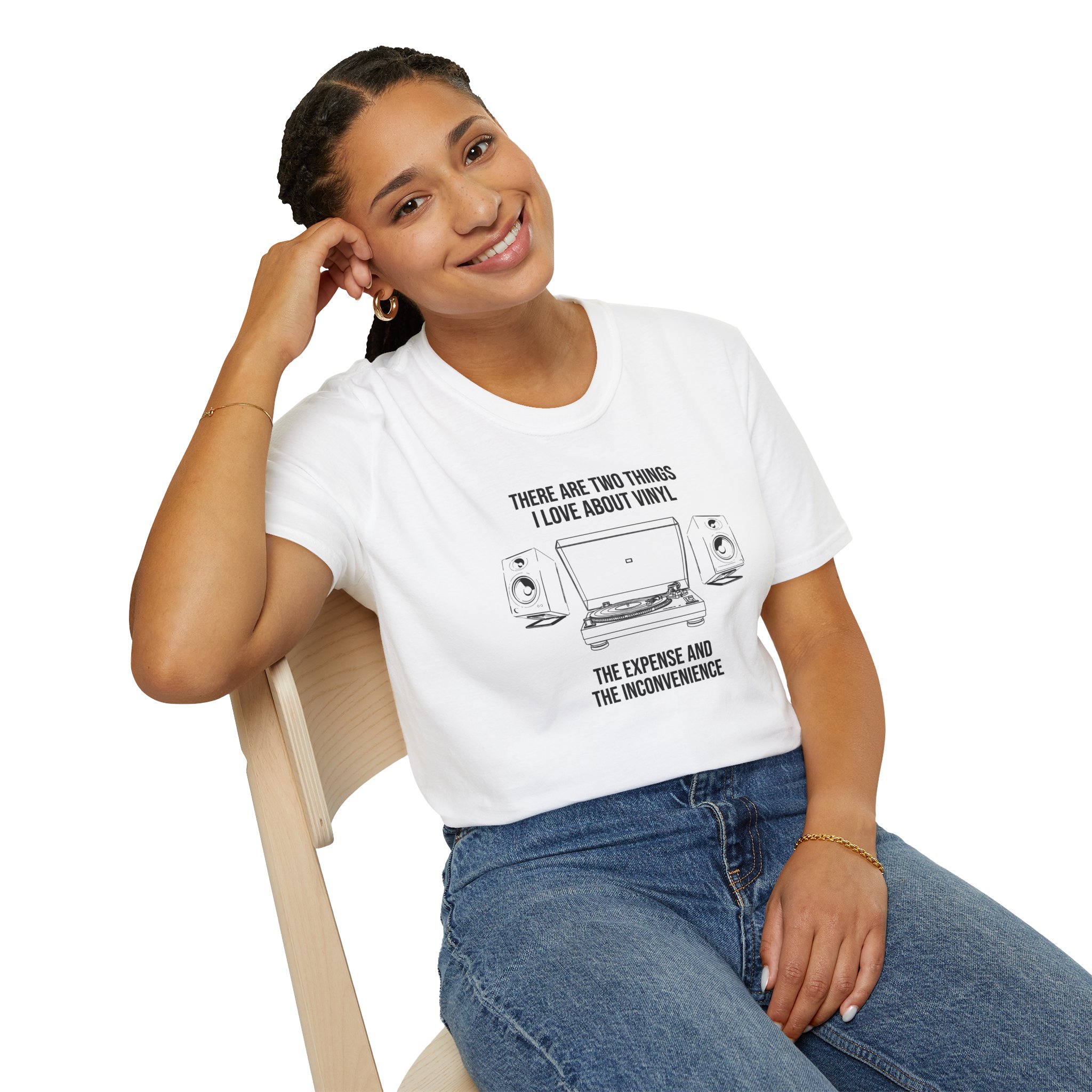 Vinyl Lover Unisex Softstyle T-Shirt - Music Junkie Tee - Image 7