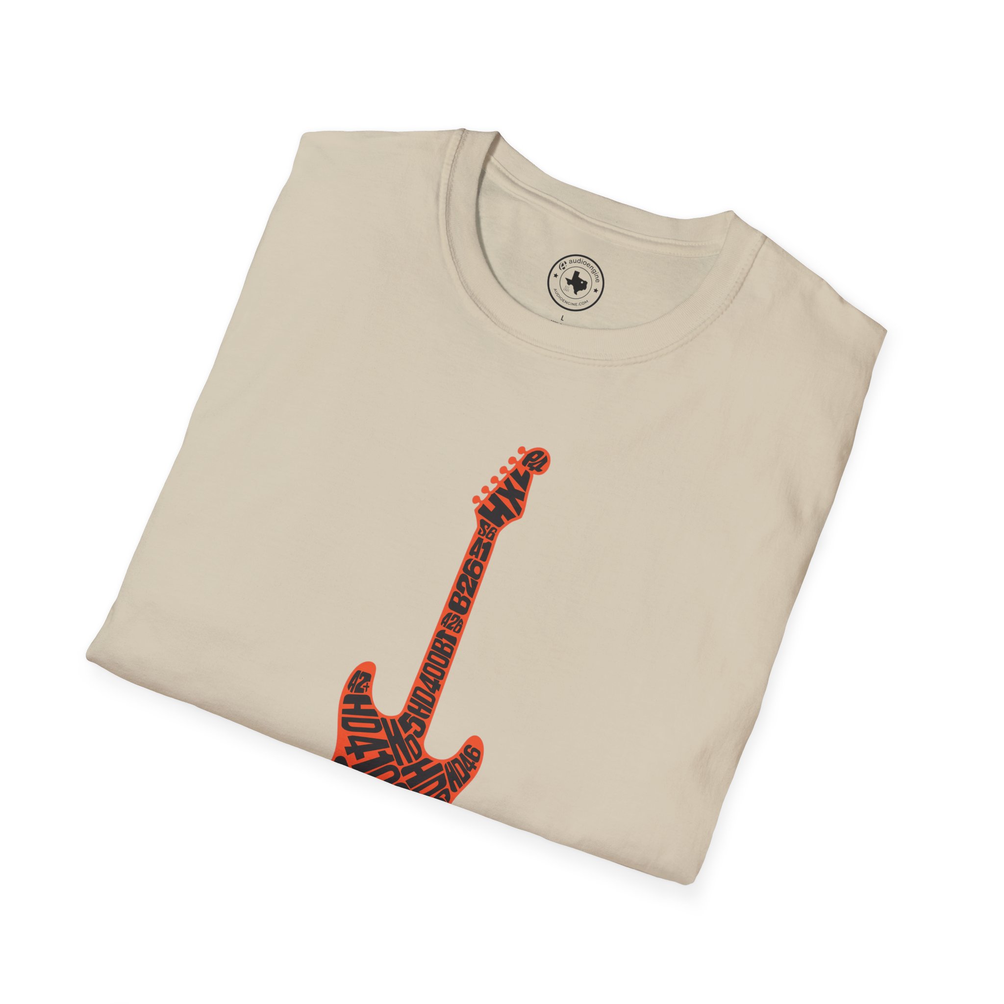 Electric Guitar Graphic T-Shirt — Red Psychedelic Music Tee - Image 40