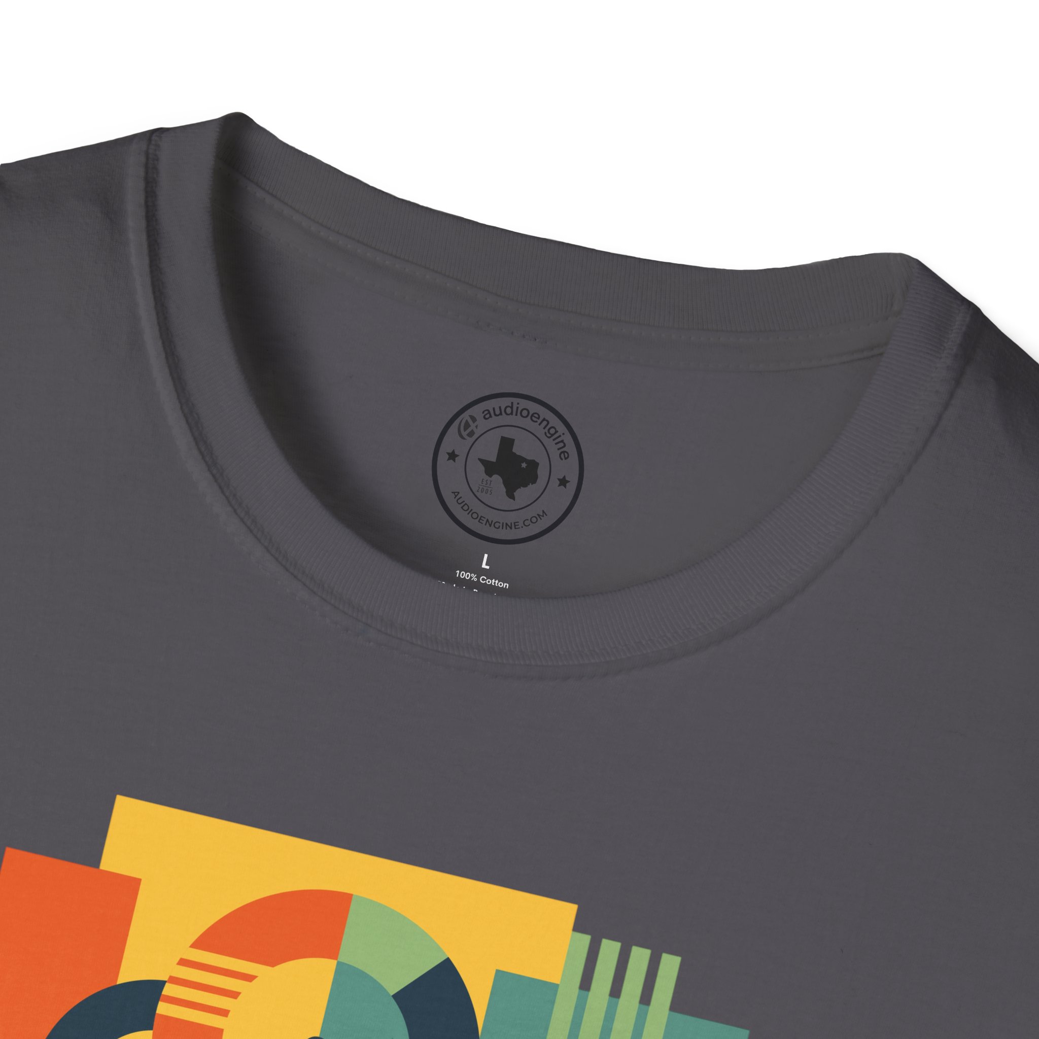 Retro Geometric Vinyl Record T-Shirt — Vintage Music Graphic Tee - Image 93
