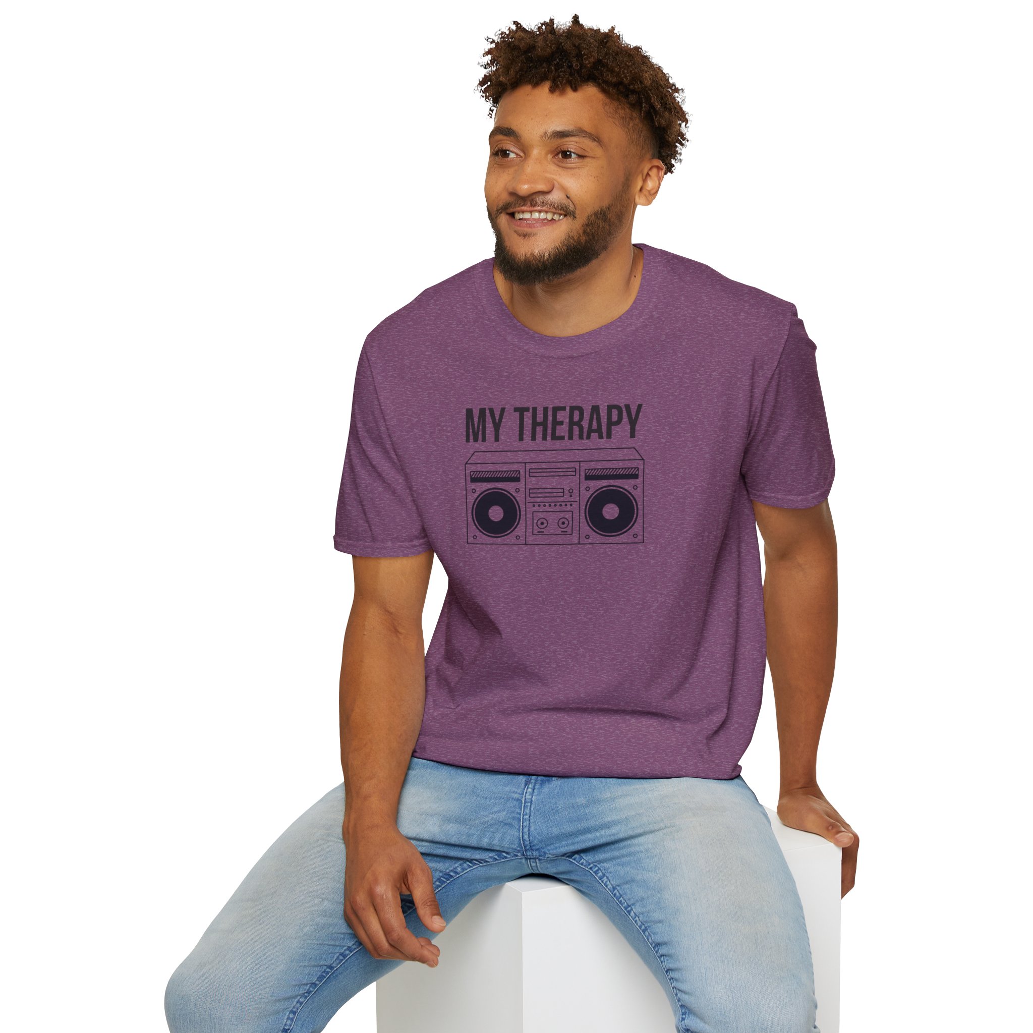 T‑Shirt — "My Therapy" Boombox Graphic Tee - Image 98