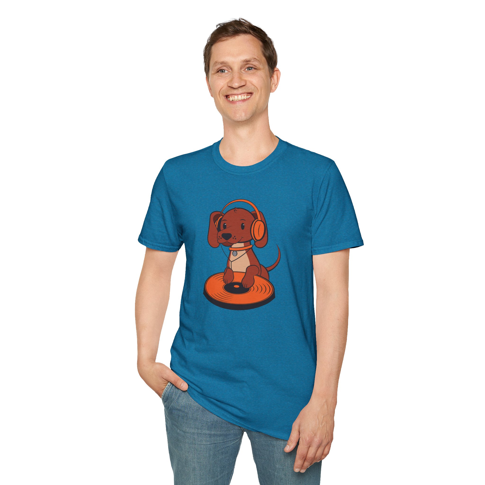 DJ Dachshund Tee — Cute Dog with Headphones Graphic T-Shirt - Image 106