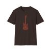 Electric Guitar Graphic T‑Shirt — Red Pattern Rock Music Tee - Thumbnail Image 2