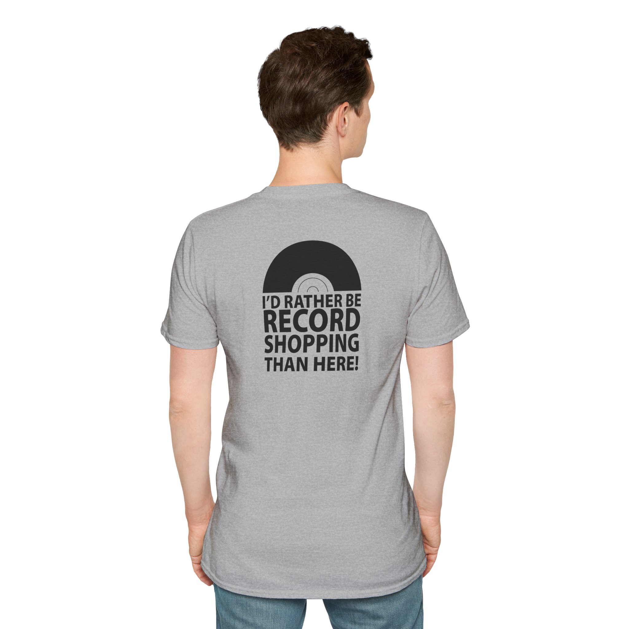 Record Shopping T‑Shirt — “I’d Rather Be Record Shopping Than Here!” Vinyl Lover Tee - Image 30