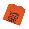 Vinyl Lover T-Shirt — "Caution! Can Talk About Vinyl For Hours" Music Tee - Thumbnail Image 28