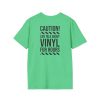 Vinyl Lover T-Shirt — "Caution! Can Talk About Vinyl For Hours" Graphic Tee - Thumbnail Image 3