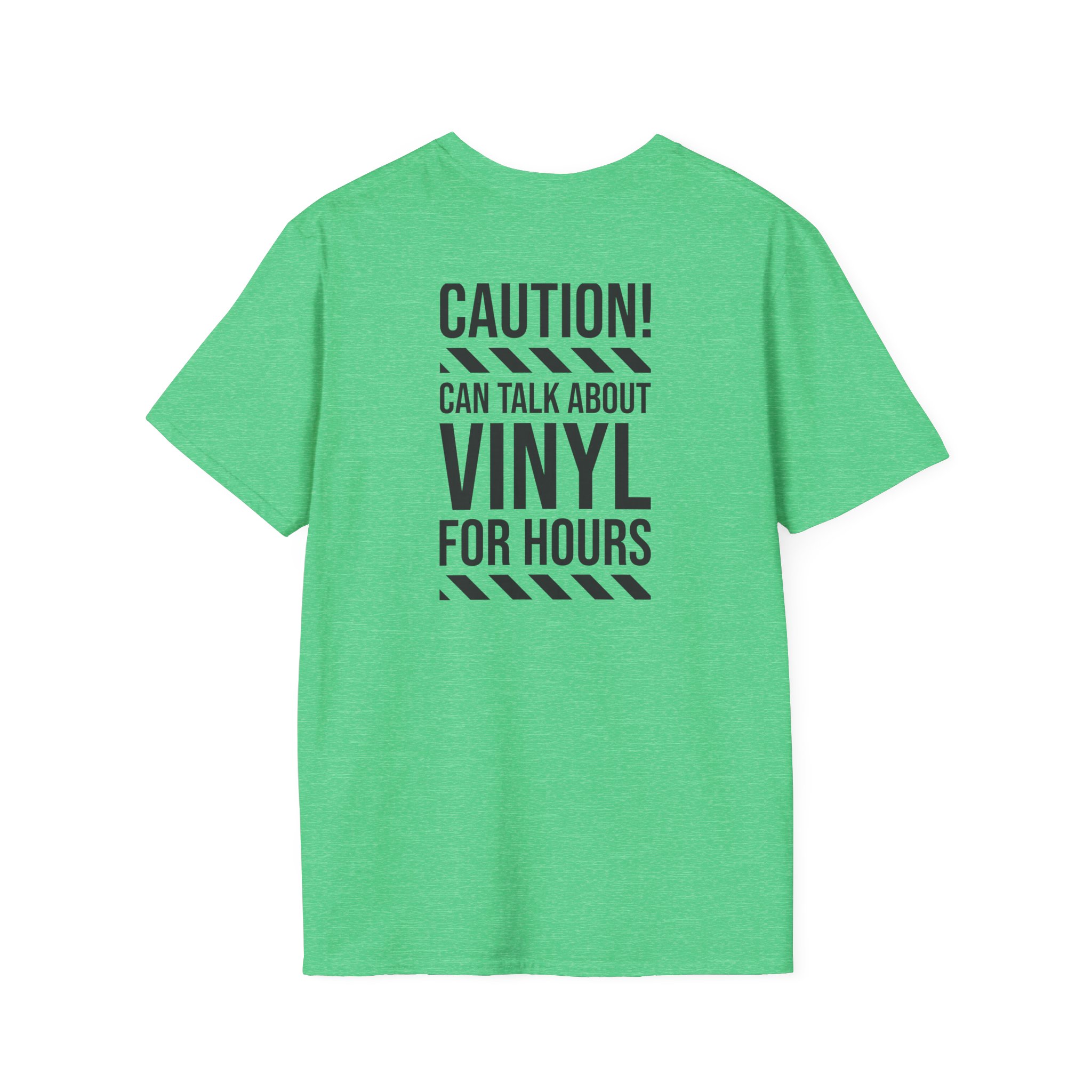 Vinyl Lover T-Shirt — "Caution! Can Talk About Vinyl For Hours" Graphic Tee - Image 3