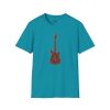 Electric Guitar Graphic T‑Shirt — Red Pattern Rock Music Tee - Thumbnail Image 101