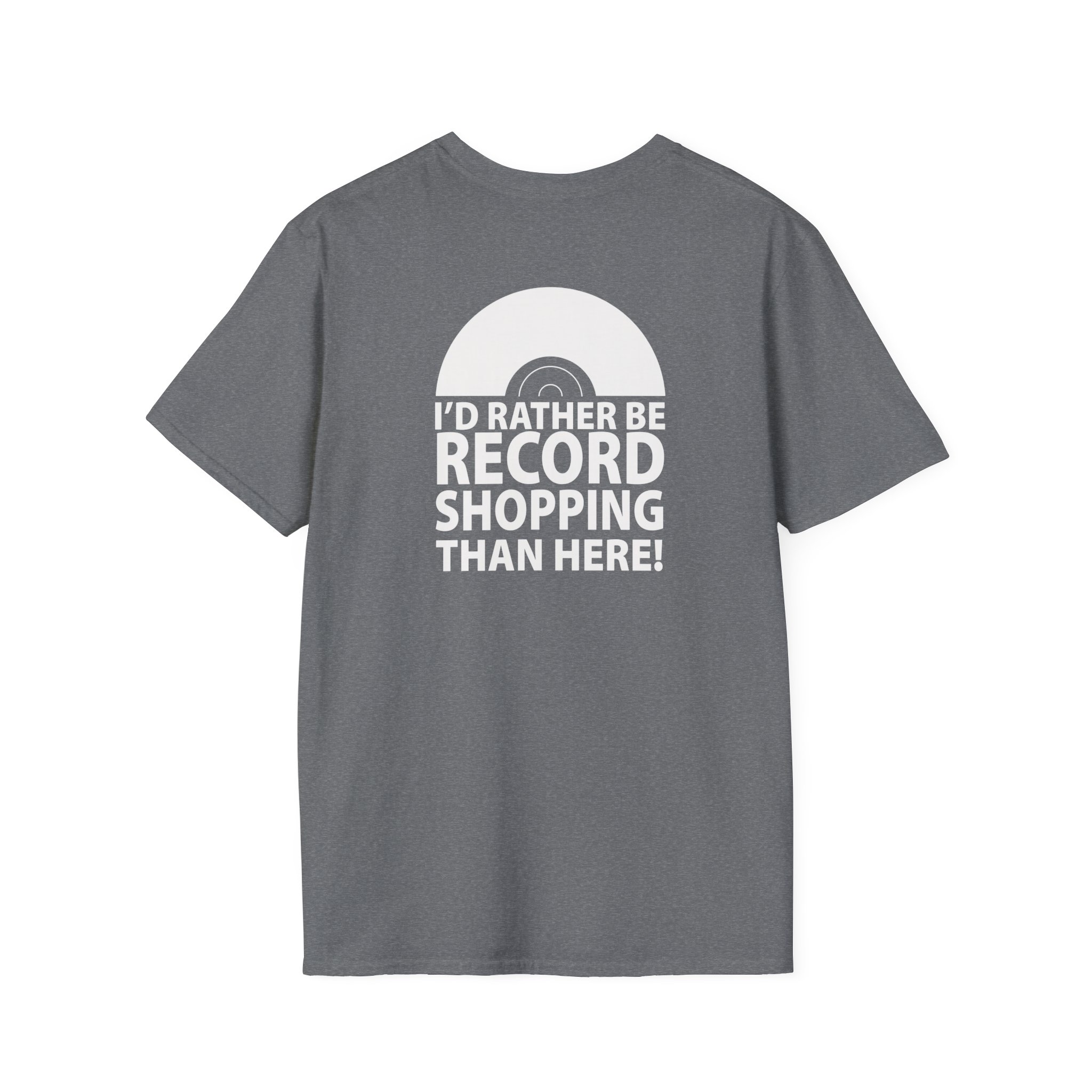 Record Shopping T‑Shirt — “I’d Rather Be Record Shopping Than Here!” Vinyl Lover Tee - Image 38