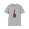 Electric Guitar Graphic T-Shirt — Red Psychedelic Music Tee - Thumbnail Image 46