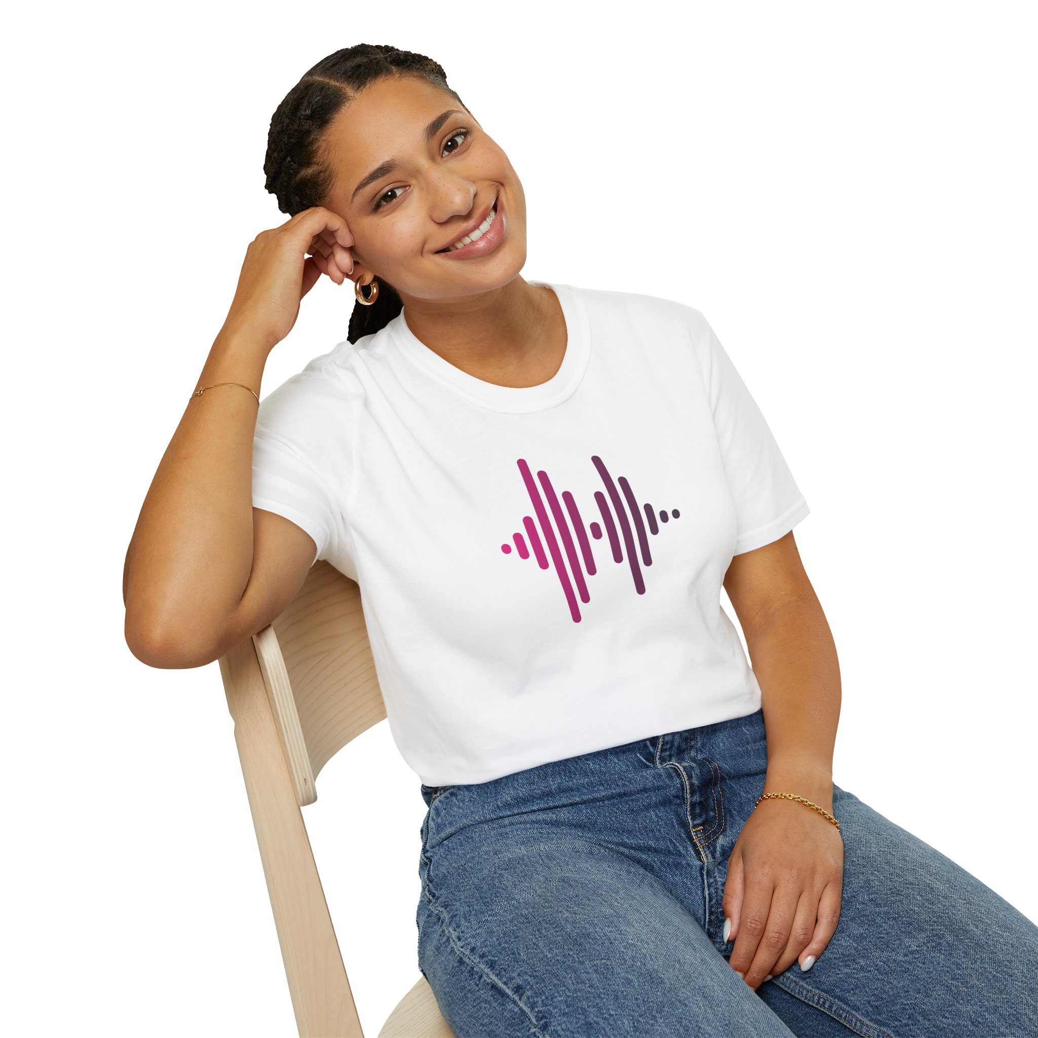 Audio Waveform Graphic Tee — Gradient Soundwave T-Shirt - Image 16