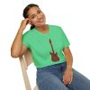 Electric Guitar Graphic T-Shirt — Red Psychedelic Music Tee - Thumbnail Image 79