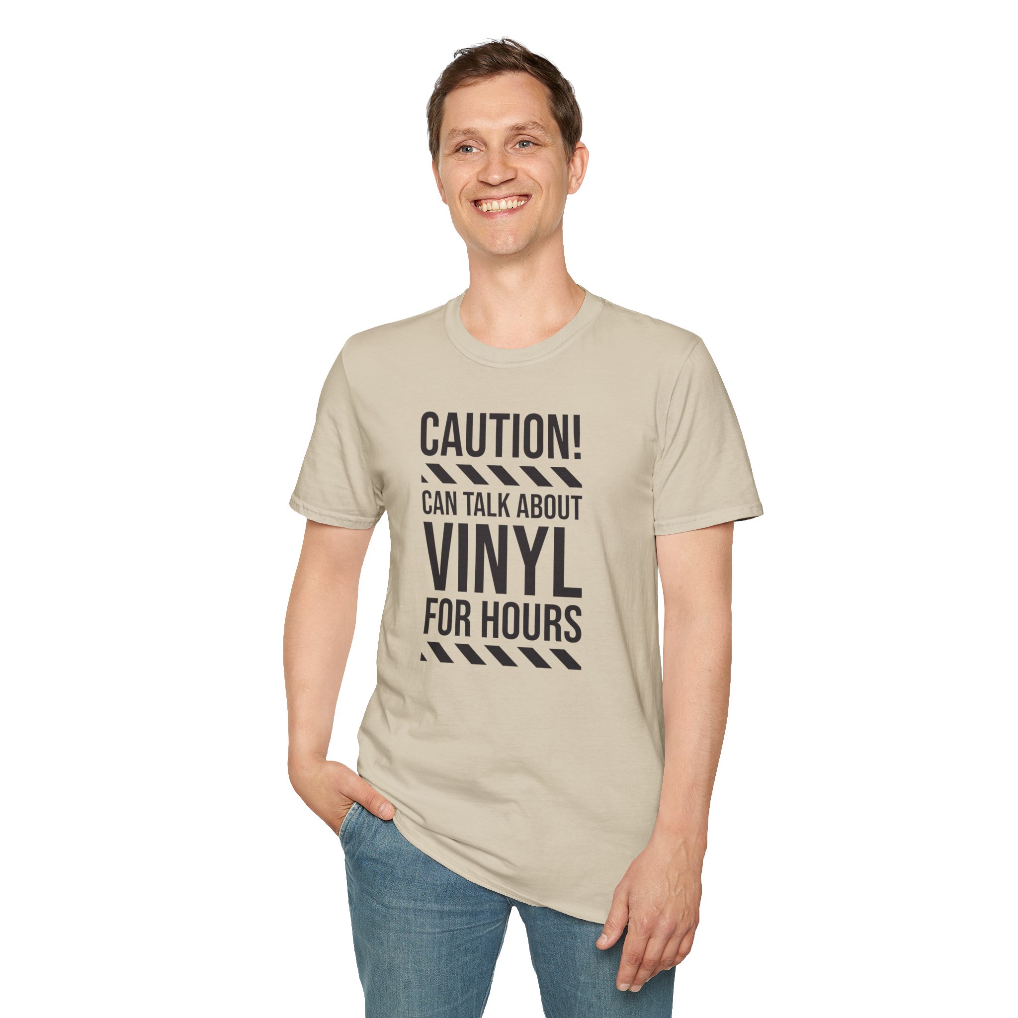 Vinyl Lover T-Shirt — "Caution! Can Talk About Vinyl For Hours" Music Tee - Image 18