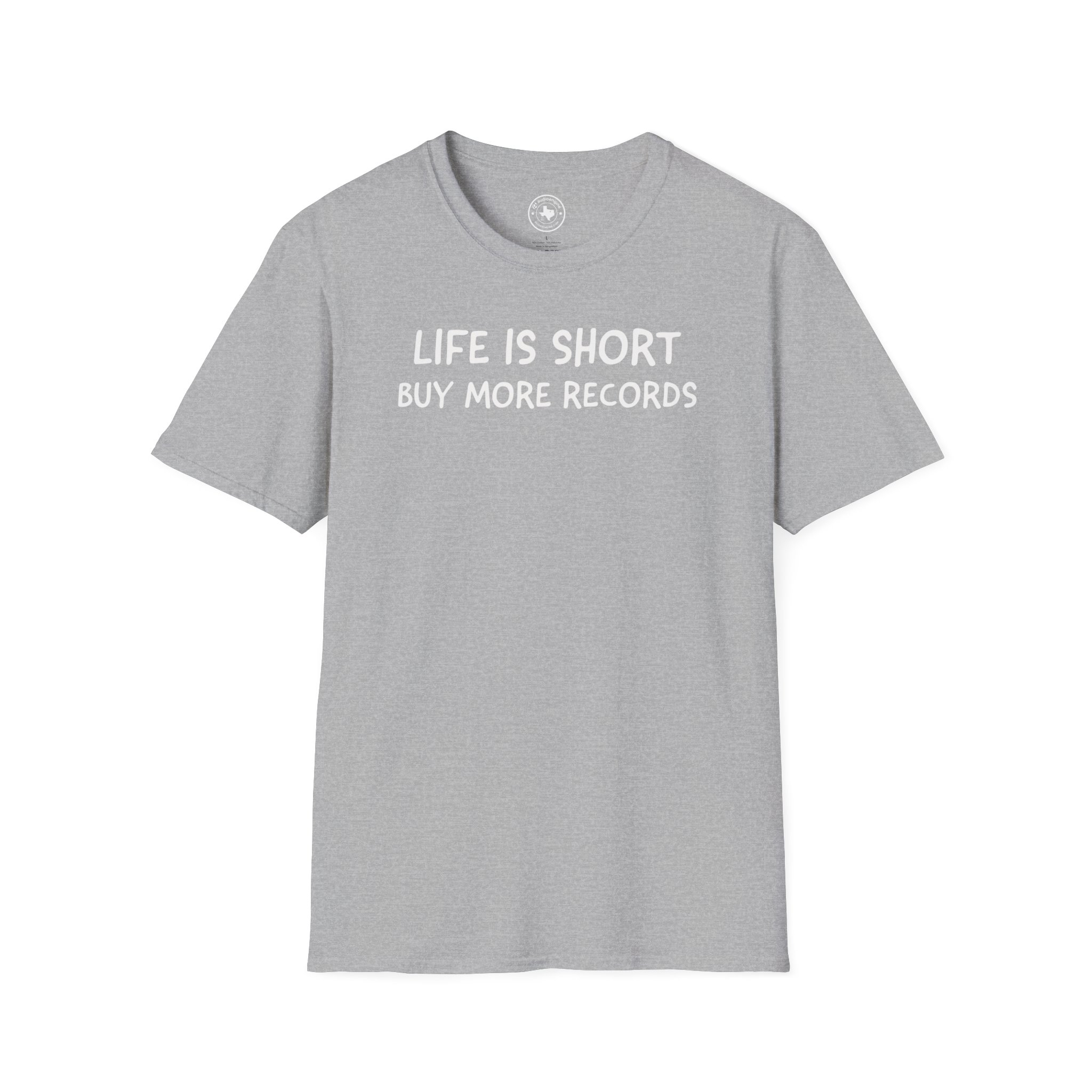 Life Is Short Buy More Records T-Shirt — Vinyl Lover Tee - Image 17