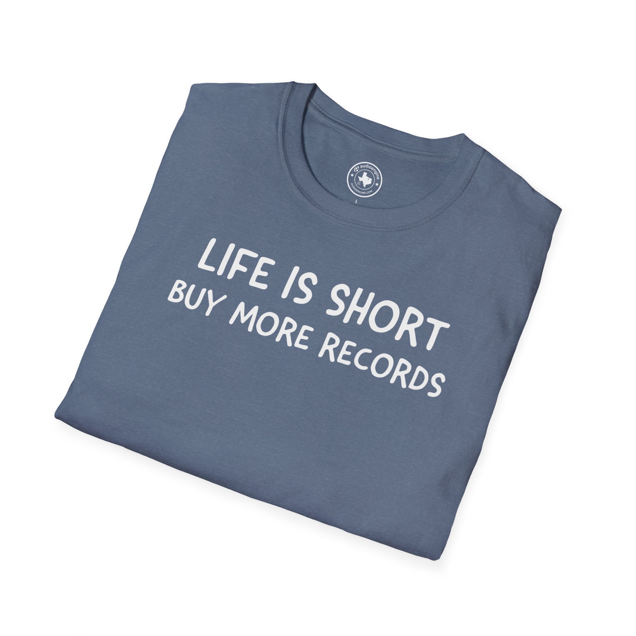 Life Is Short Buy More Records T-Shirt — Vinyl Lover Tee - Image 60